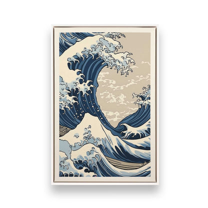 [Color:Opaque White], Picture of art in a White frame