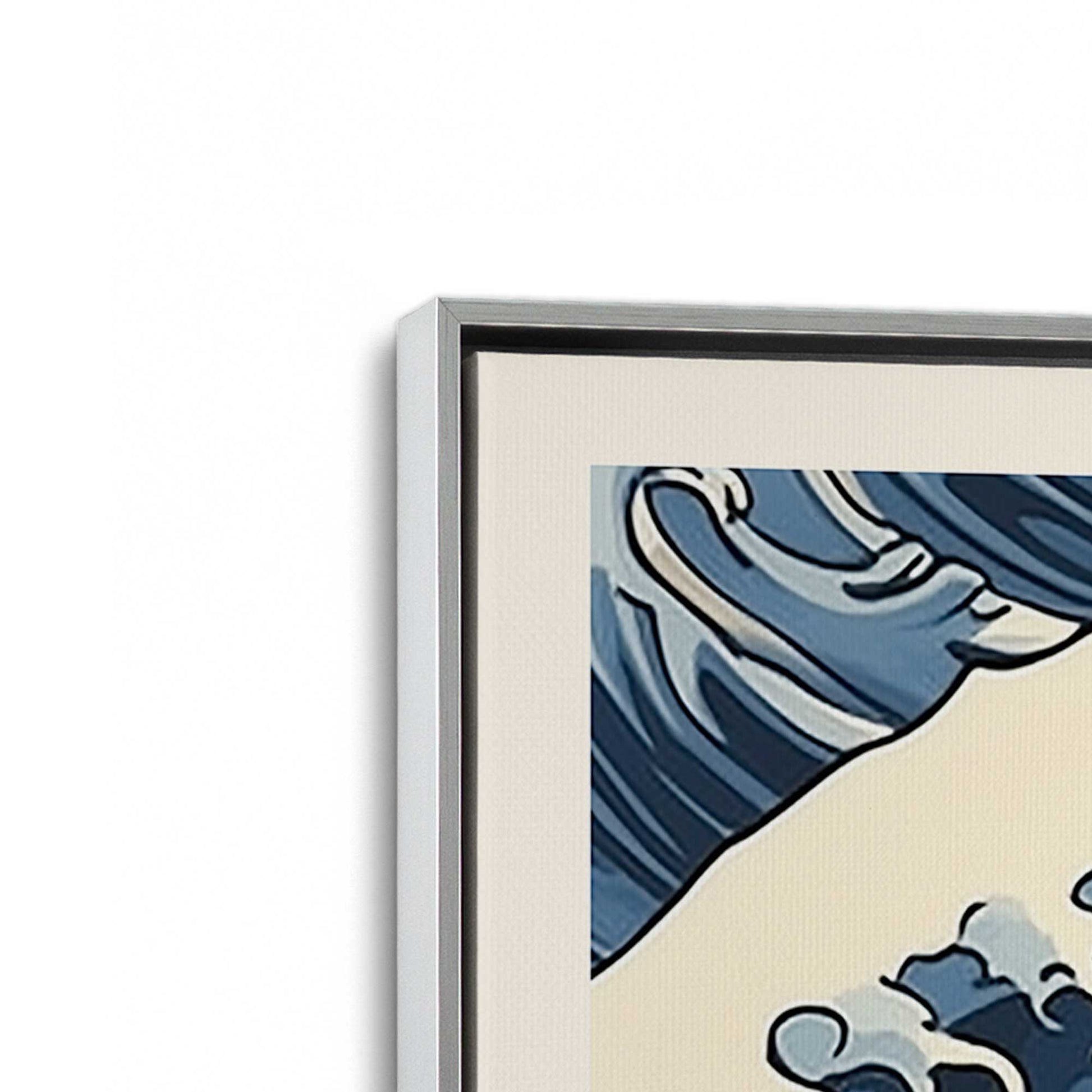 [Color:Polished Chrome], Picture of art in a Polished Chrome frame at an angle