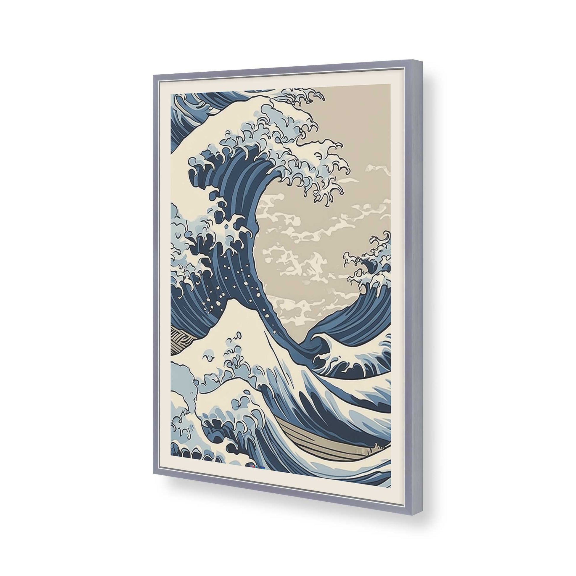 [Color:Polished Chrome], Picture of art in a Polished Chrome frame of the corner