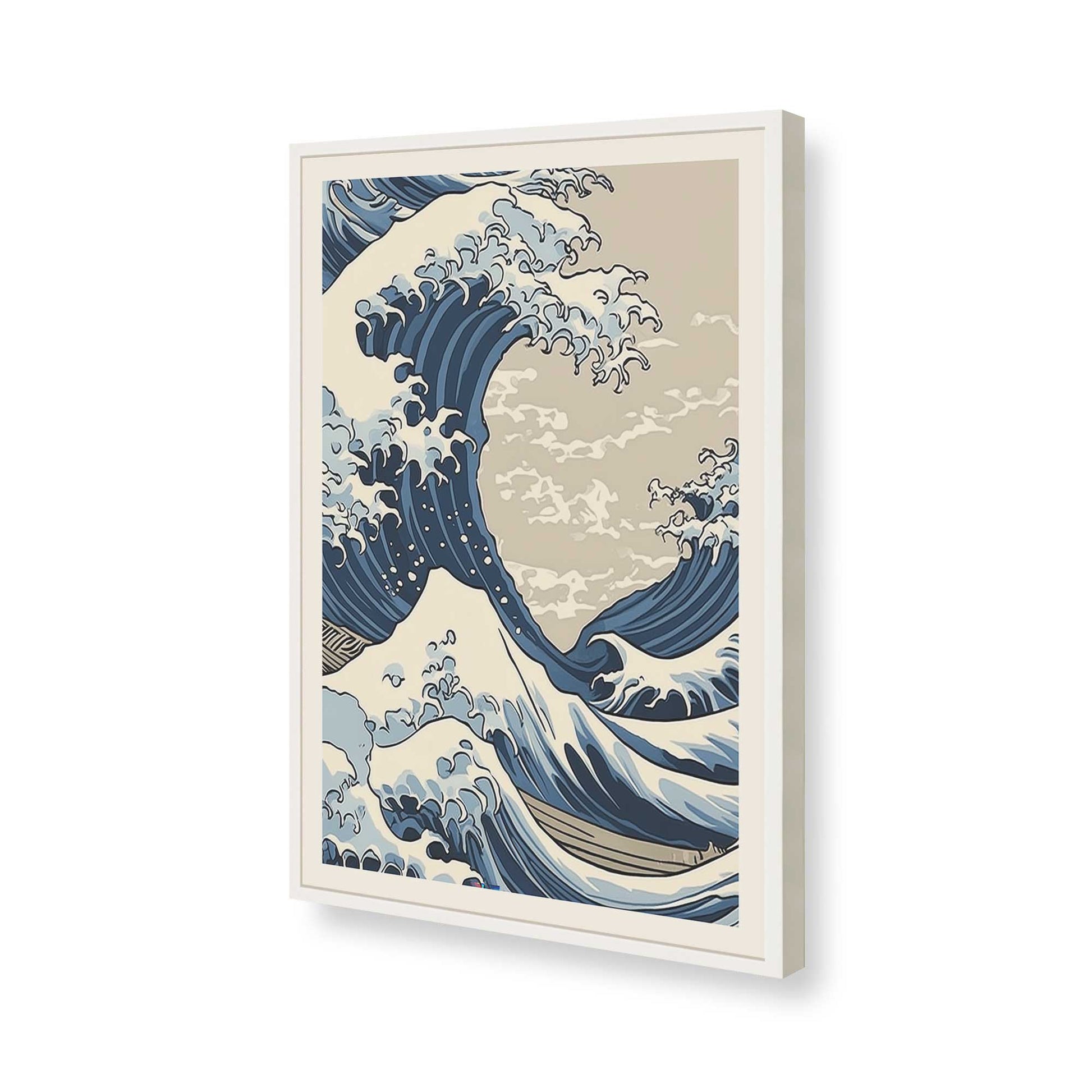 [Color:Opaque White], Picture of art in a Opaque White frame of the corner