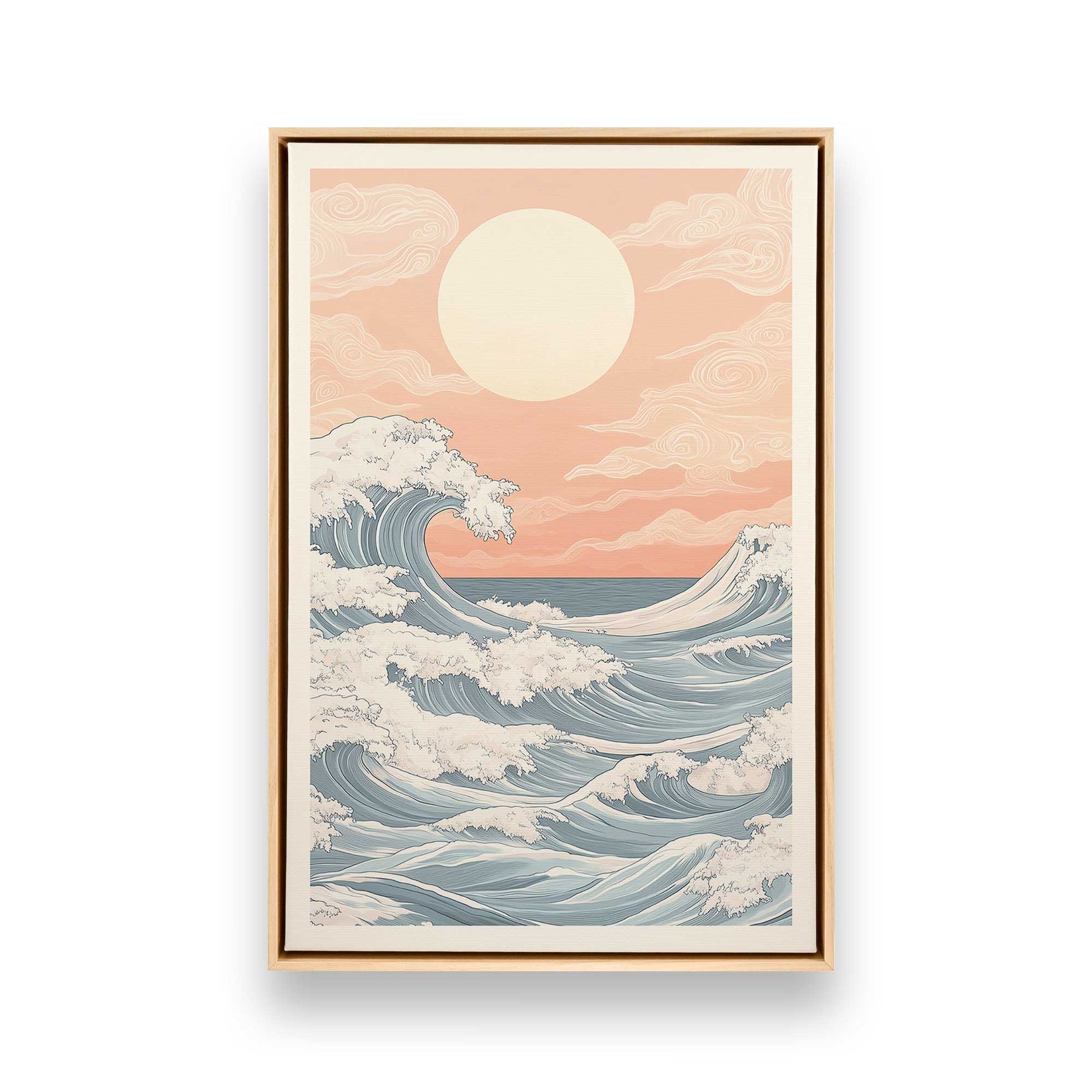 [Color:American Maple], Picture of art in a American Maple frame