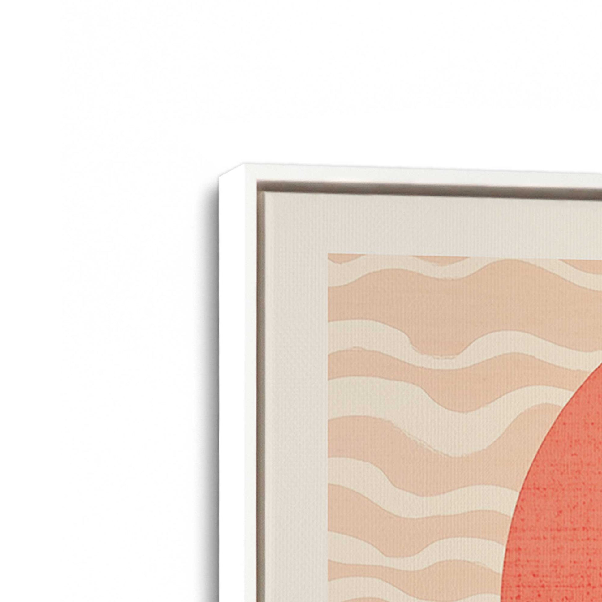 [Color:Opaque White], Picture of art in a White frame at an angle
