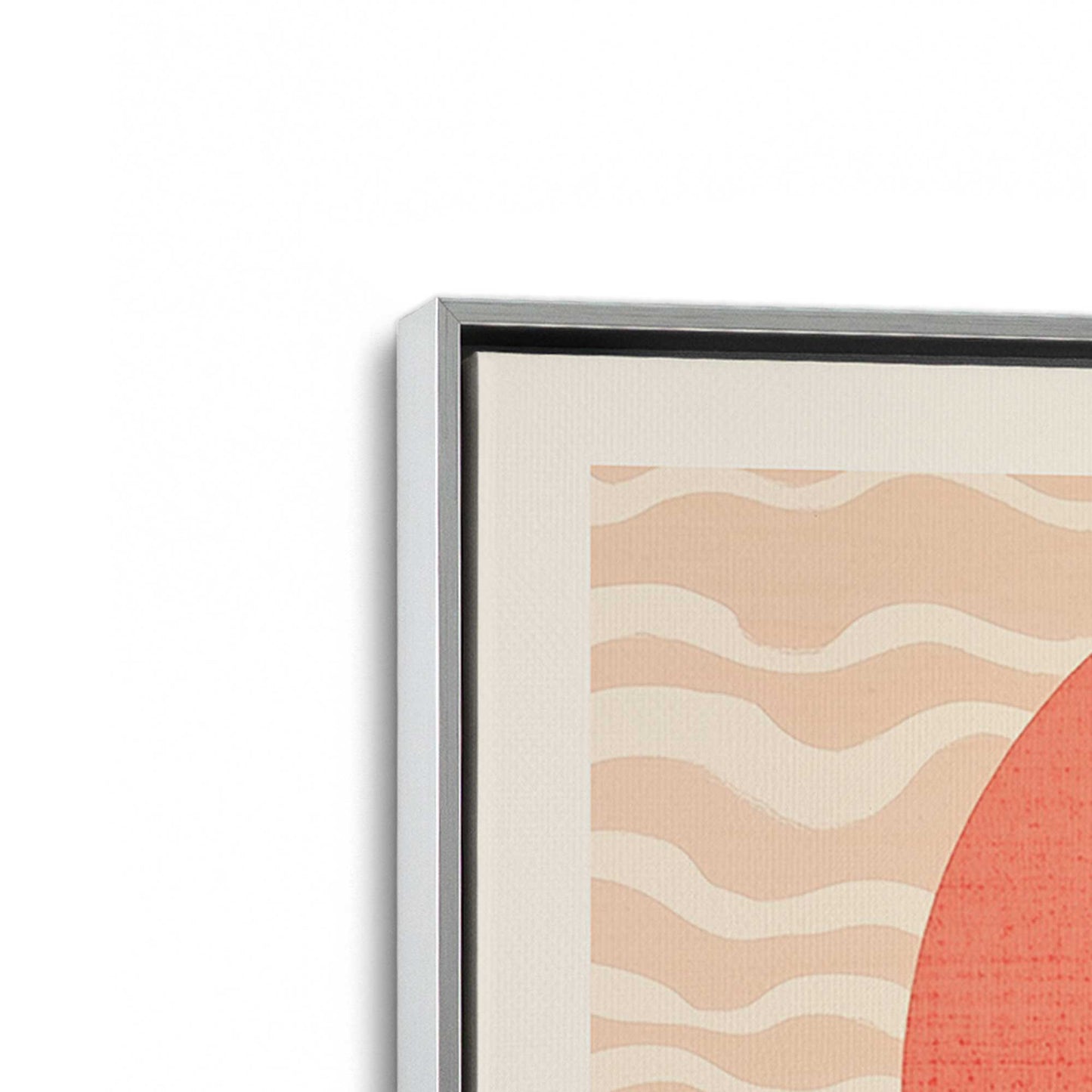 [Color:Polished Chrome], Picture of art in a Polished Chrome frame at an angle
