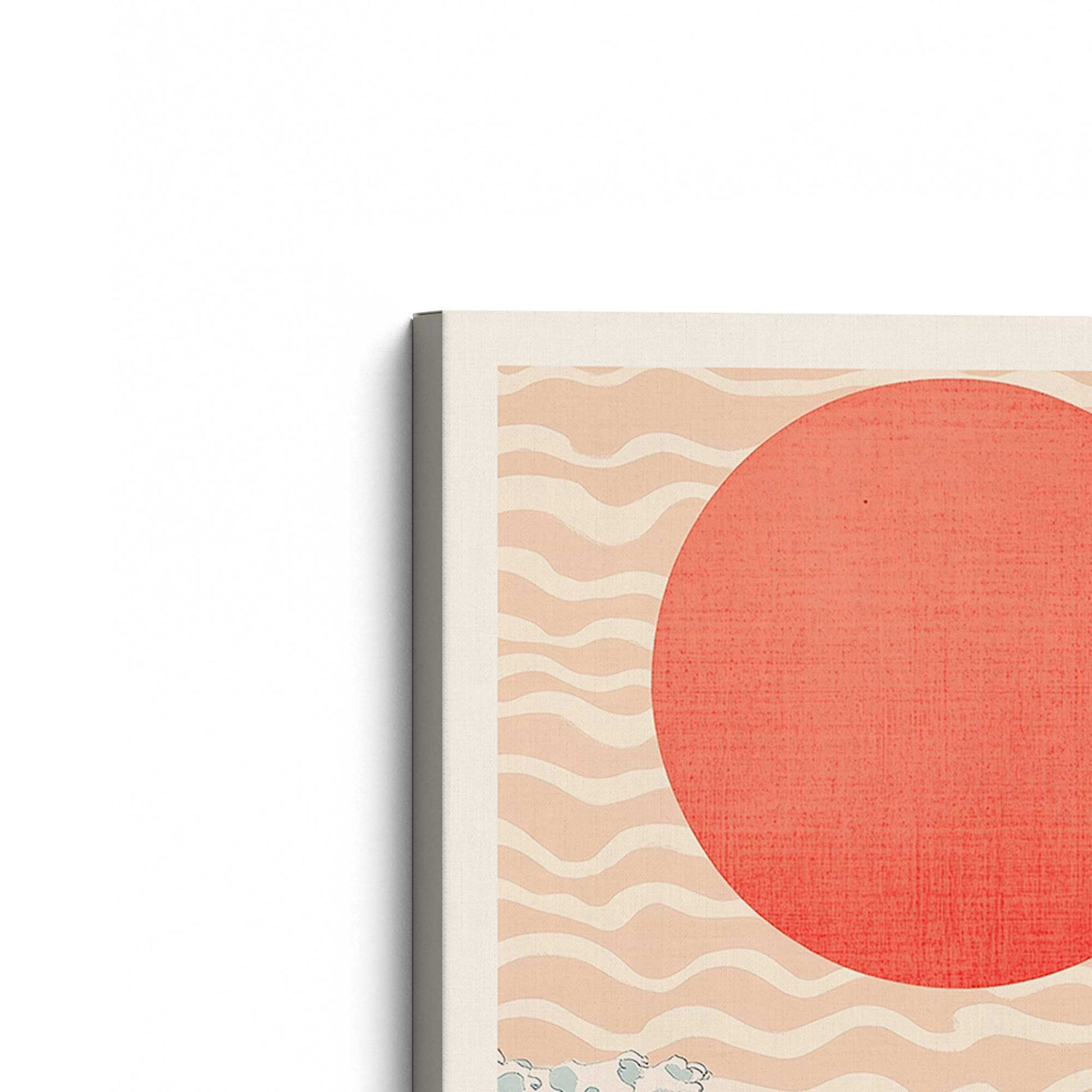 [Color:Stretched Canvas], Picture of the corner of the art