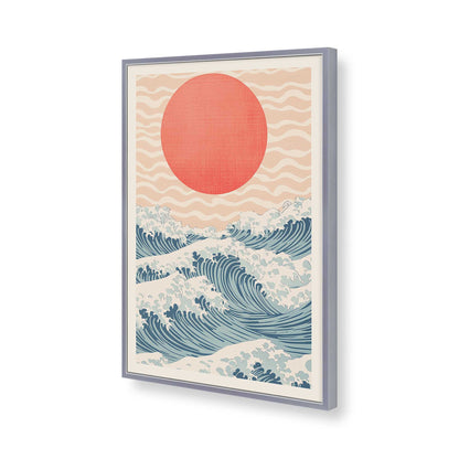 [Color:Polished Chrome], Picture of art in a Polished Chrome frame of the corner