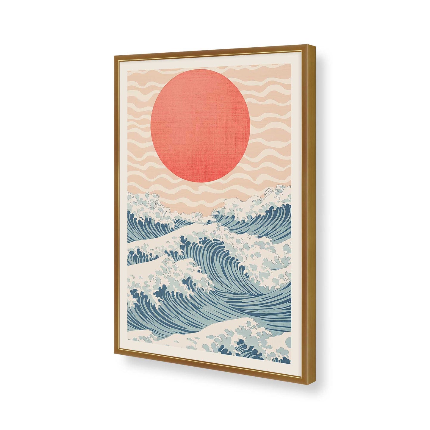 [Color:Polished Gold], Picture of art in a Polished Gold frame of the corner