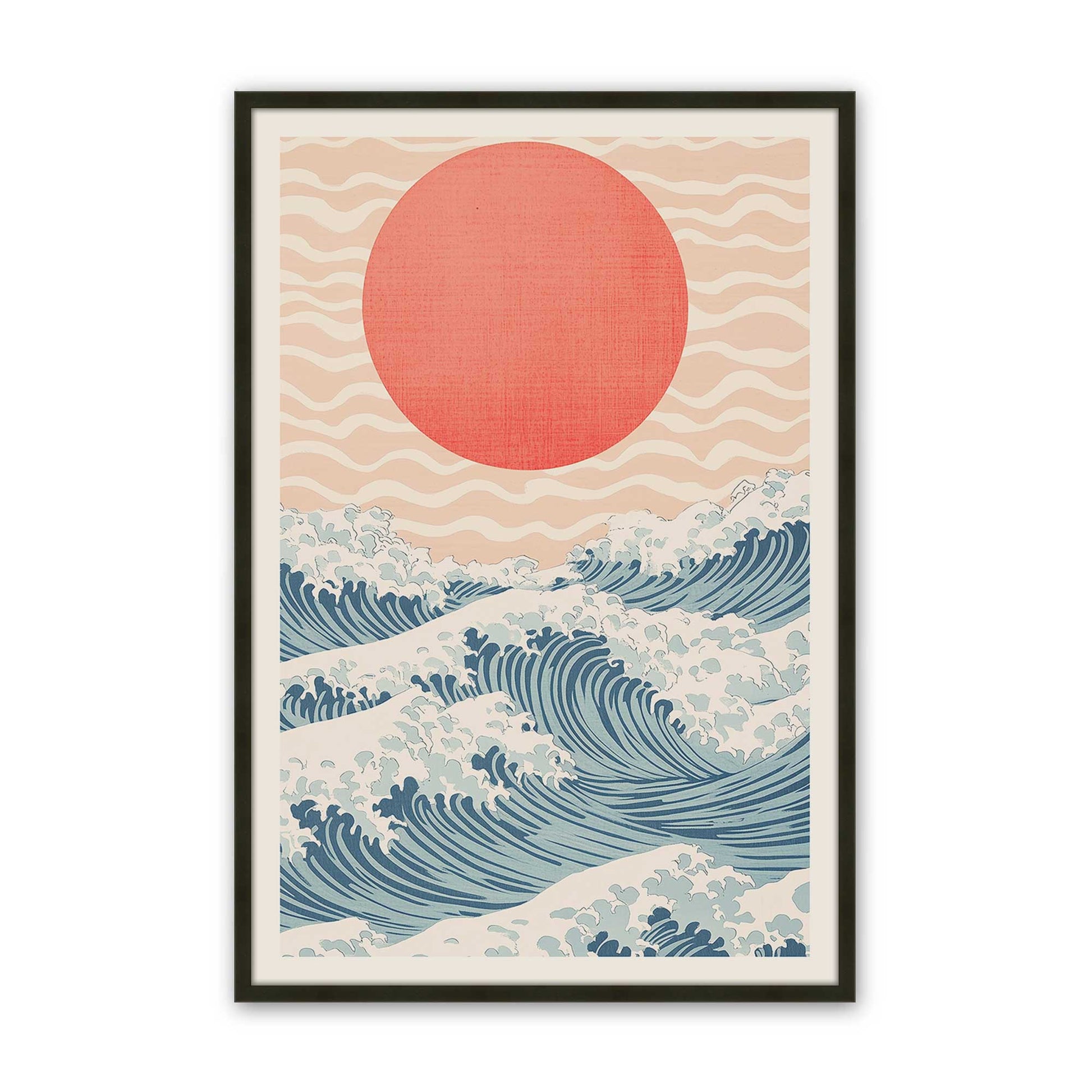[Color:Satin Black], Picture of art in a Satin Black frame