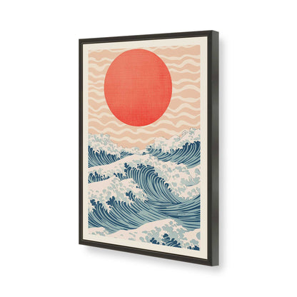 [Color:Satin Black], Picture of art in a Satin Black frame of the corner