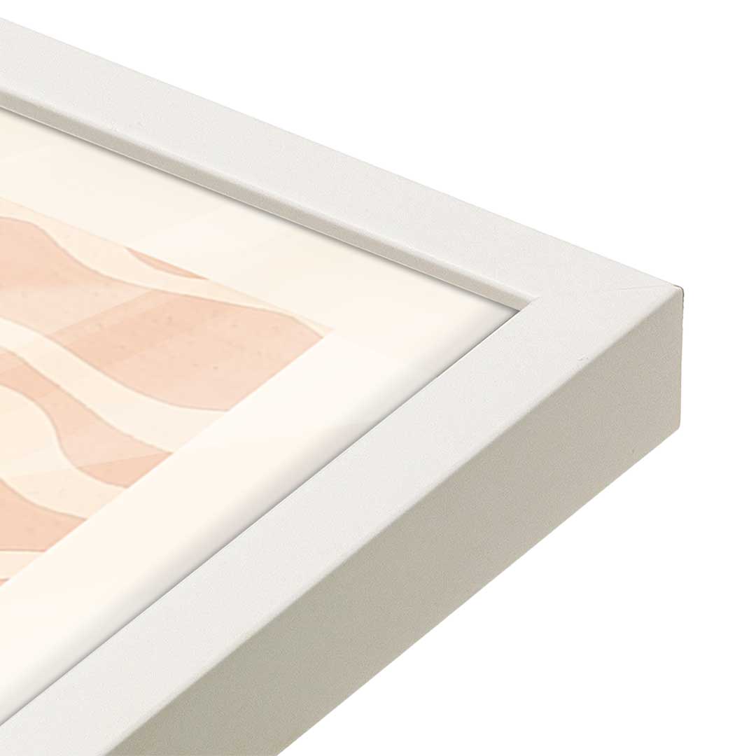 [Color:Opaque White], Picture of art in a Opaque White frame at an angle