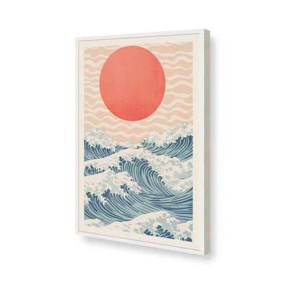 [Color:Opaque White], Picture of art in a Opaque White frame of the corner