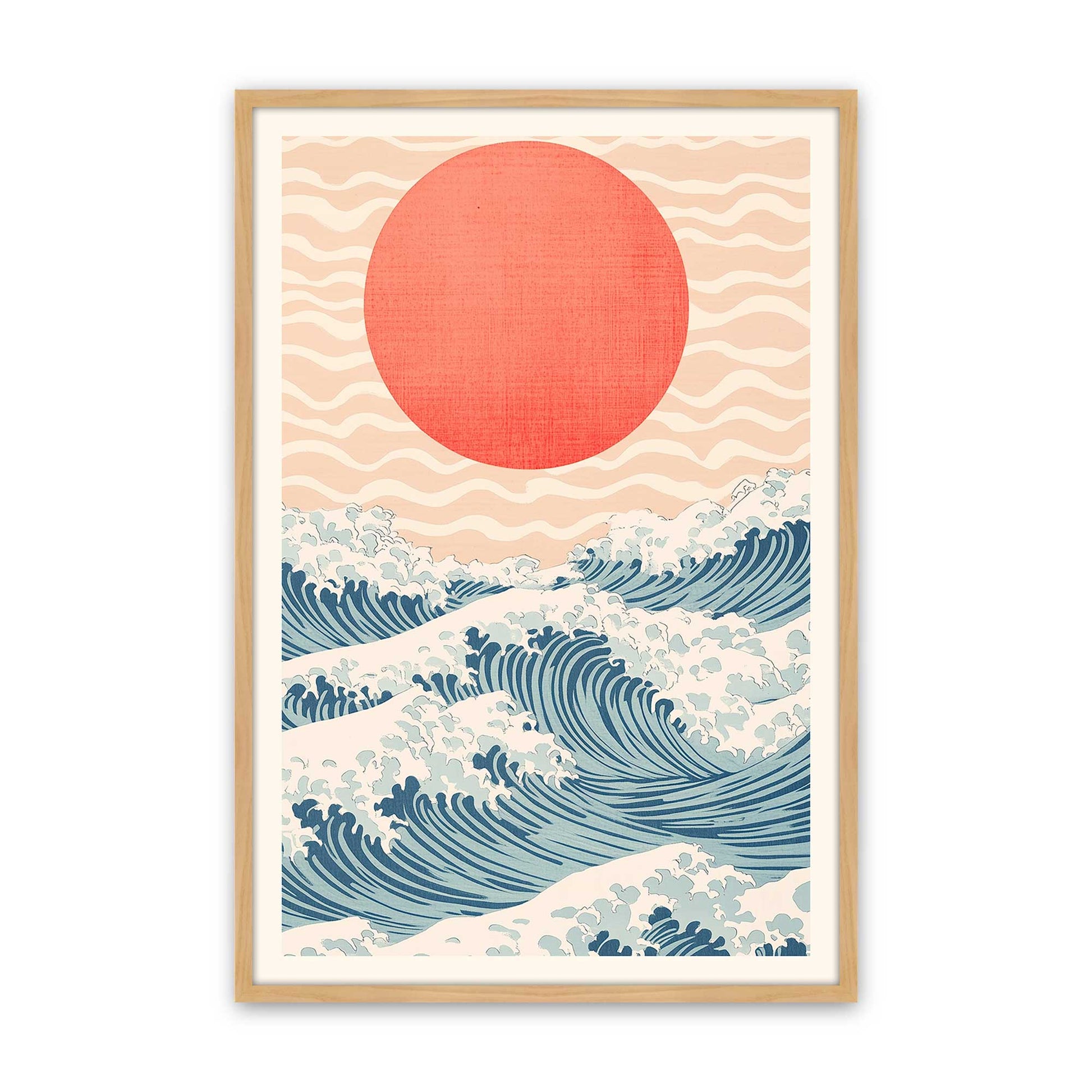 [Color:American Maple], Picture of art in a American Maple frame