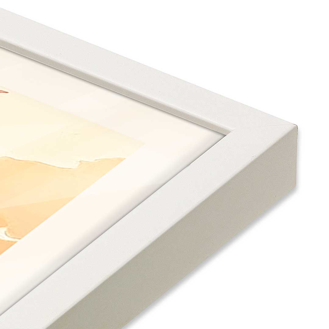 [Color:Opaque White], Picture of art in a Opaque White frame at an angle