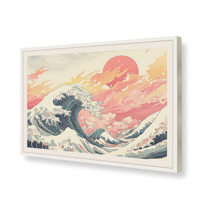 [Color:Opaque White], Picture of art in a Opaque White frame of the corner