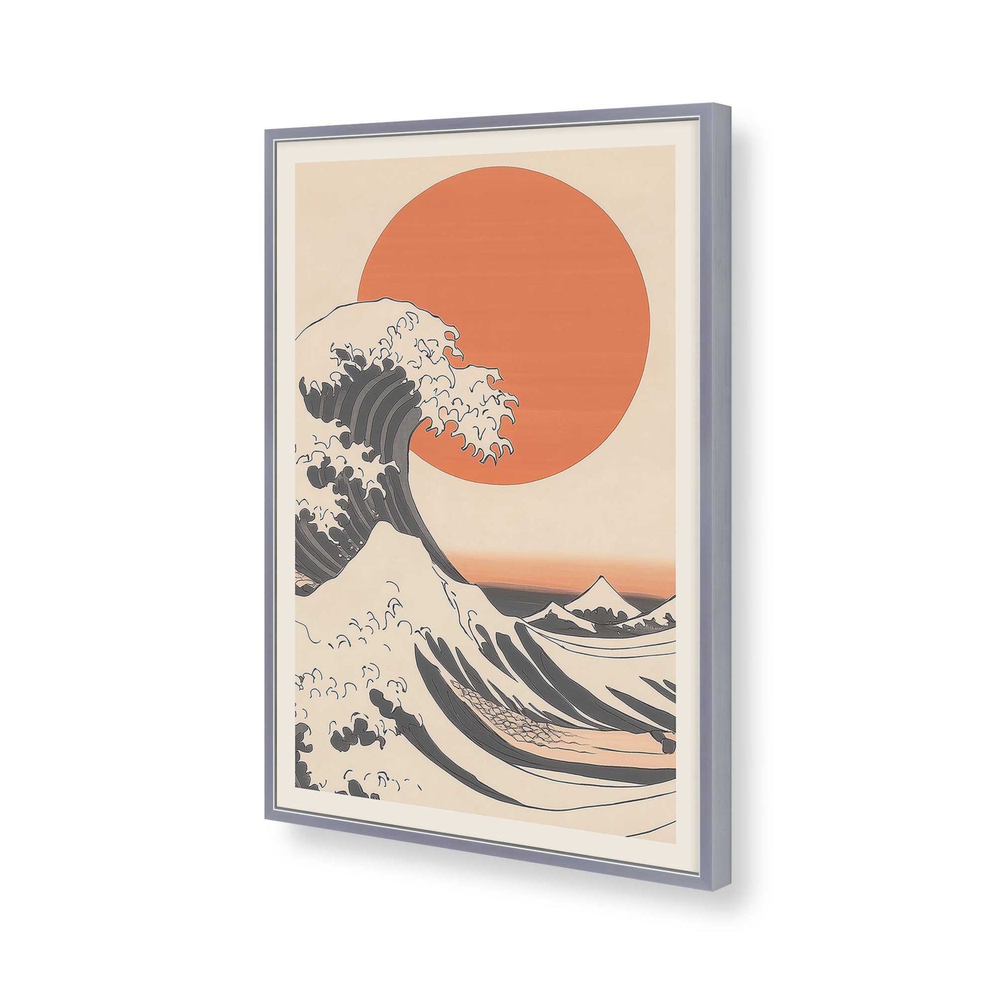 [Color:Polished Chrome], Picture of art in a Polished Chrome frame of the corner