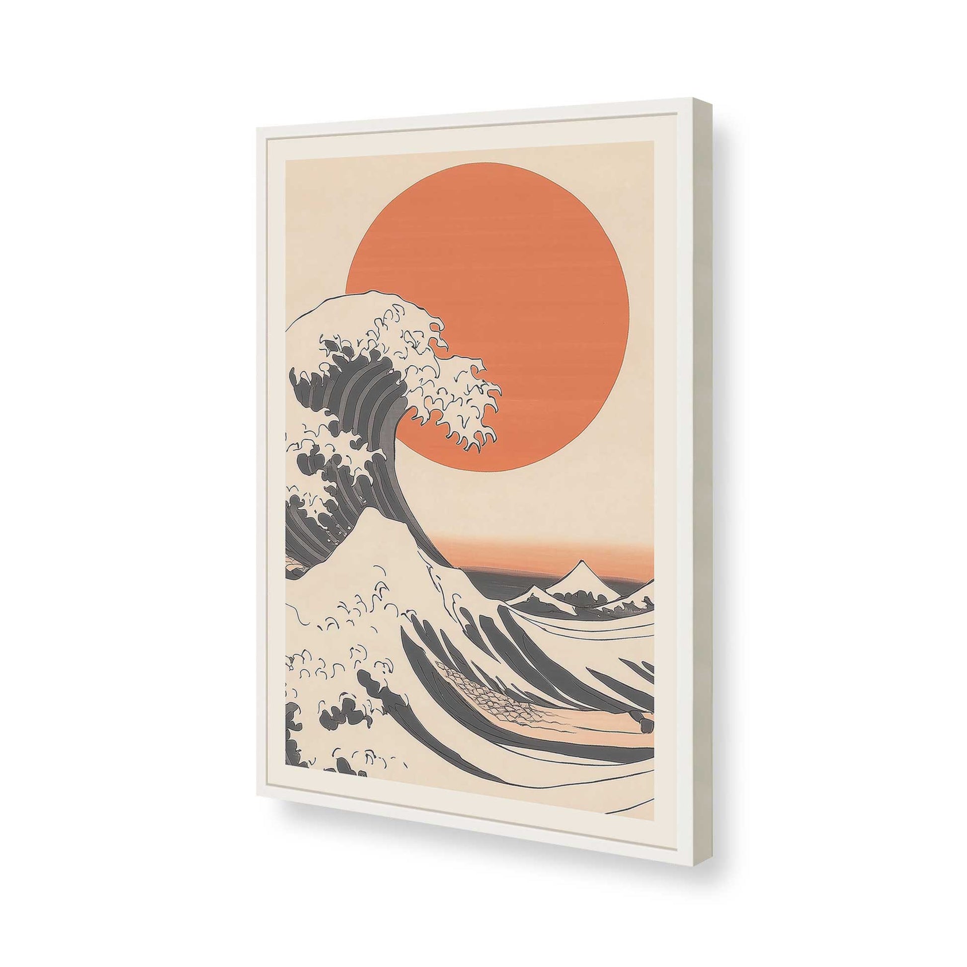 [Color:Opaque White], Picture of art in a Opaque White frame of the corner