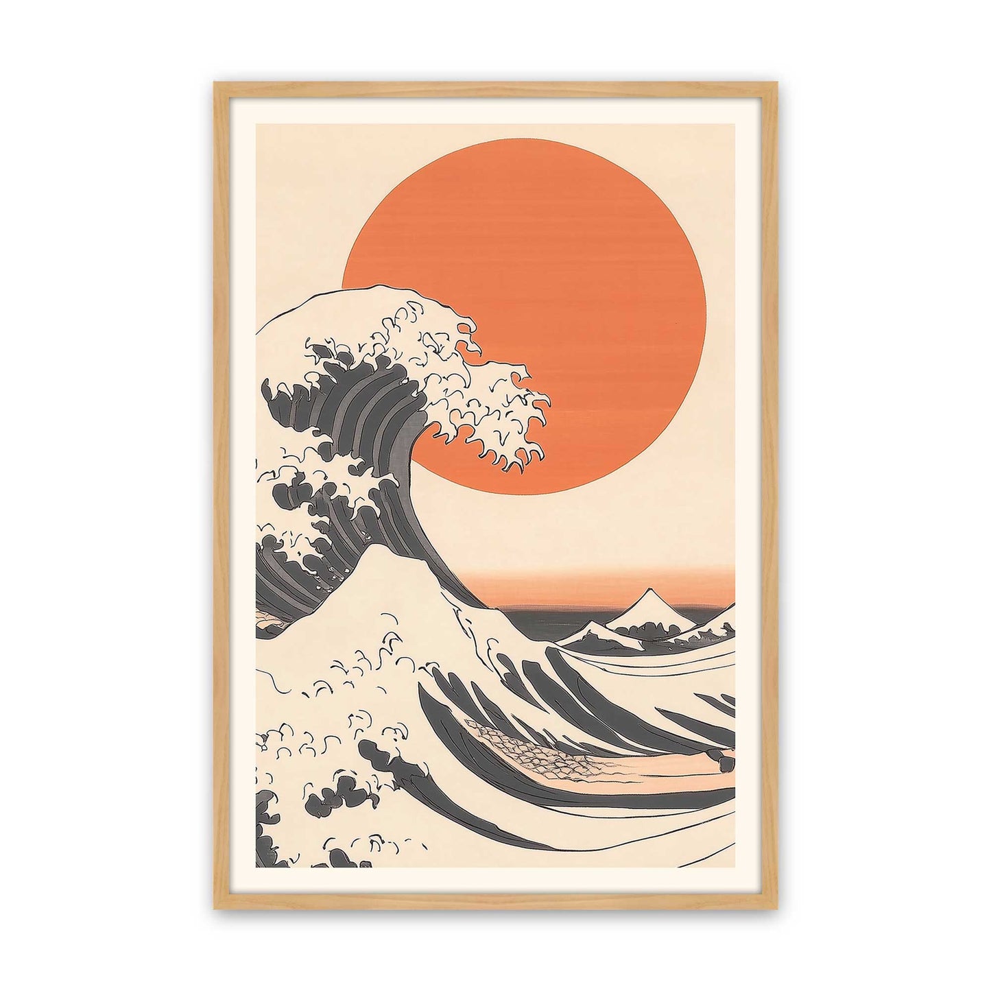 [Color:American Maple], Picture of art in a American Maple frame