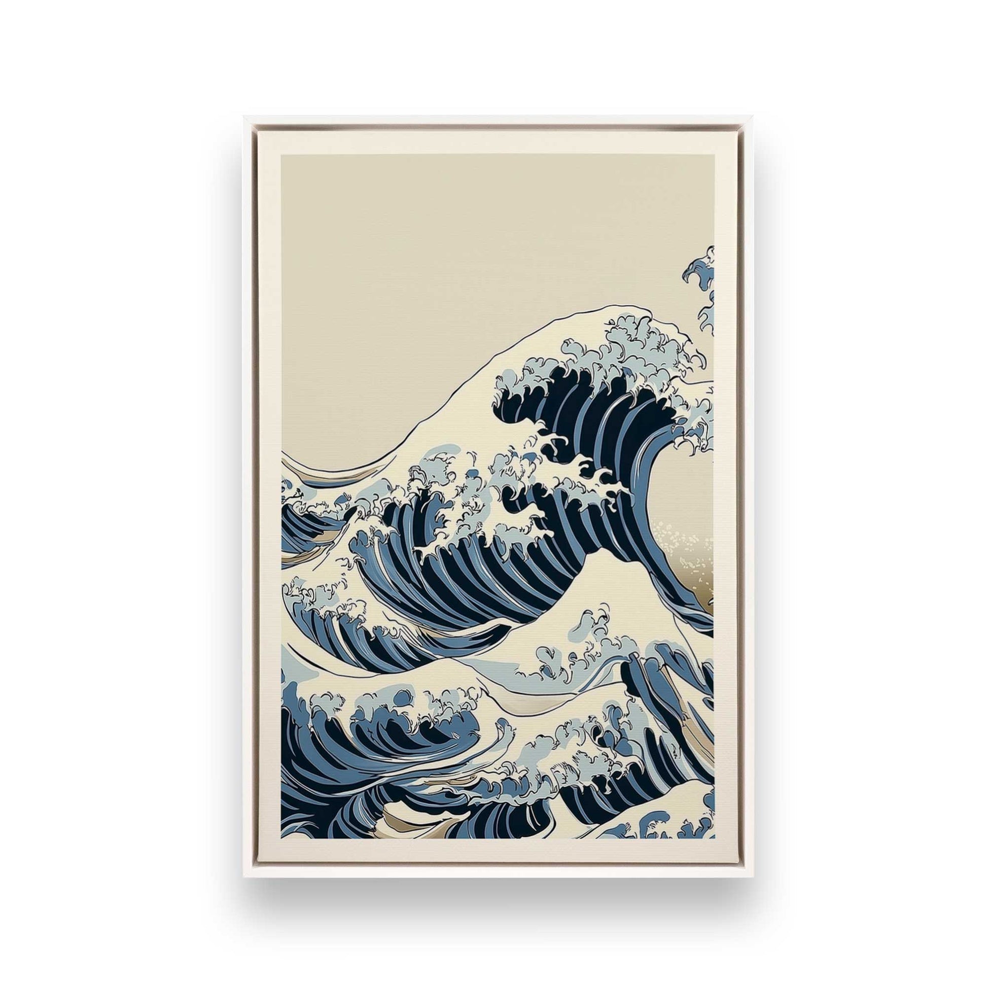 [Color:Opaque White], Picture of art in a White frame