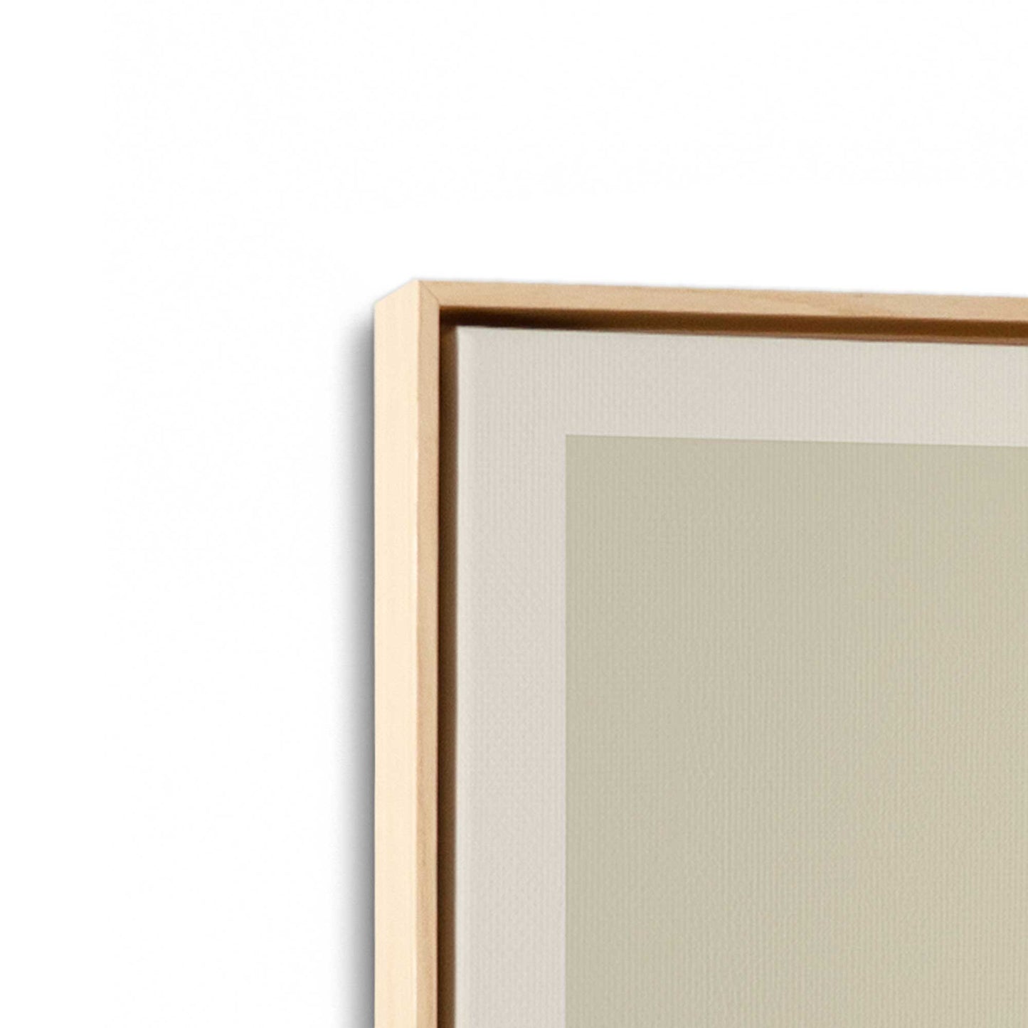 [Color:American Maple], Picture of art in a American Maple frame at an angle