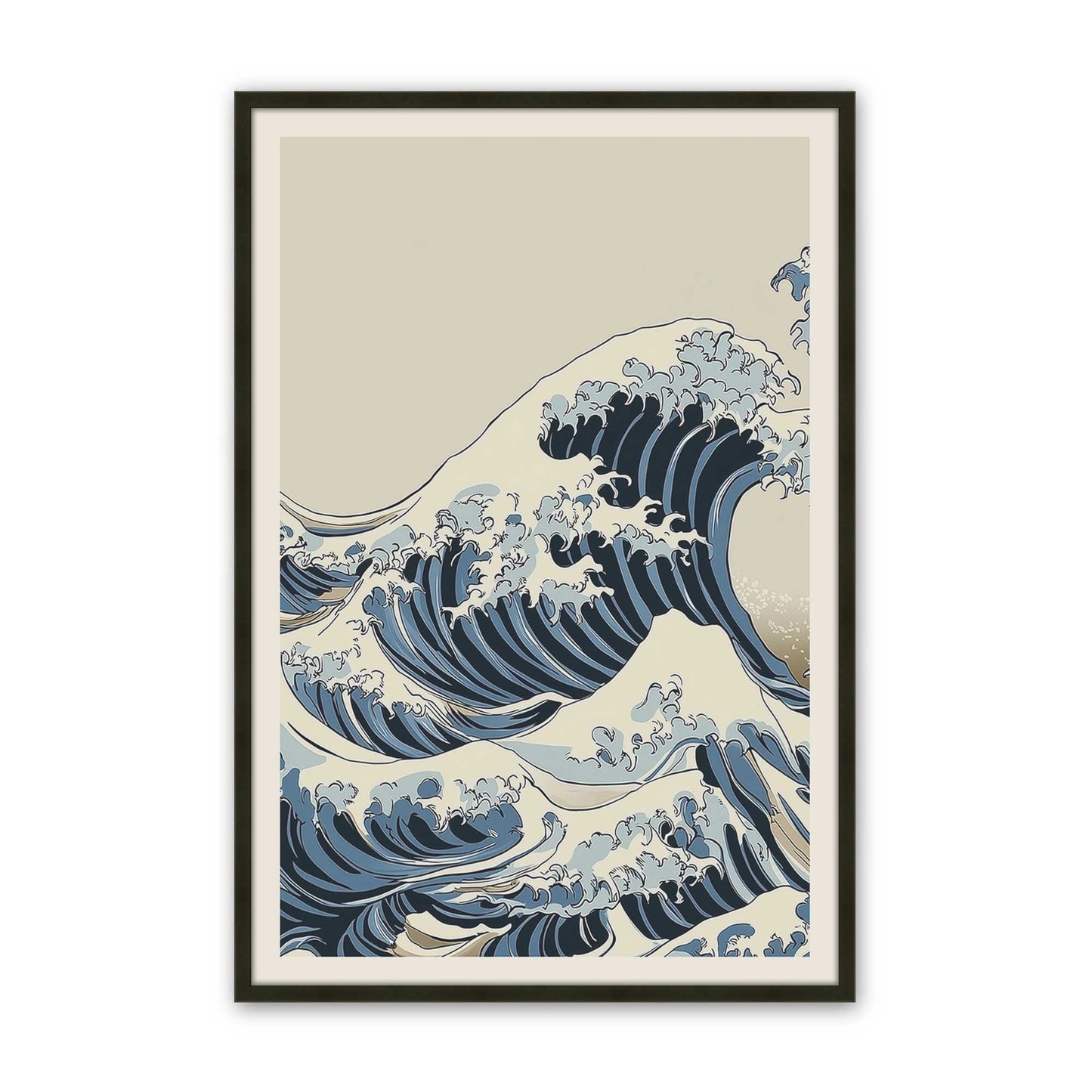 [Color:Satin Black], Picture of art in a Satin Black frame