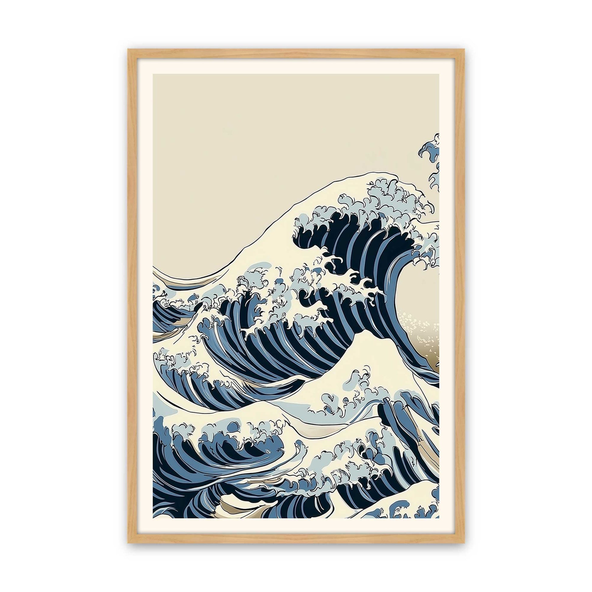 [Color:American Maple], Picture of art in a American Maple frame
