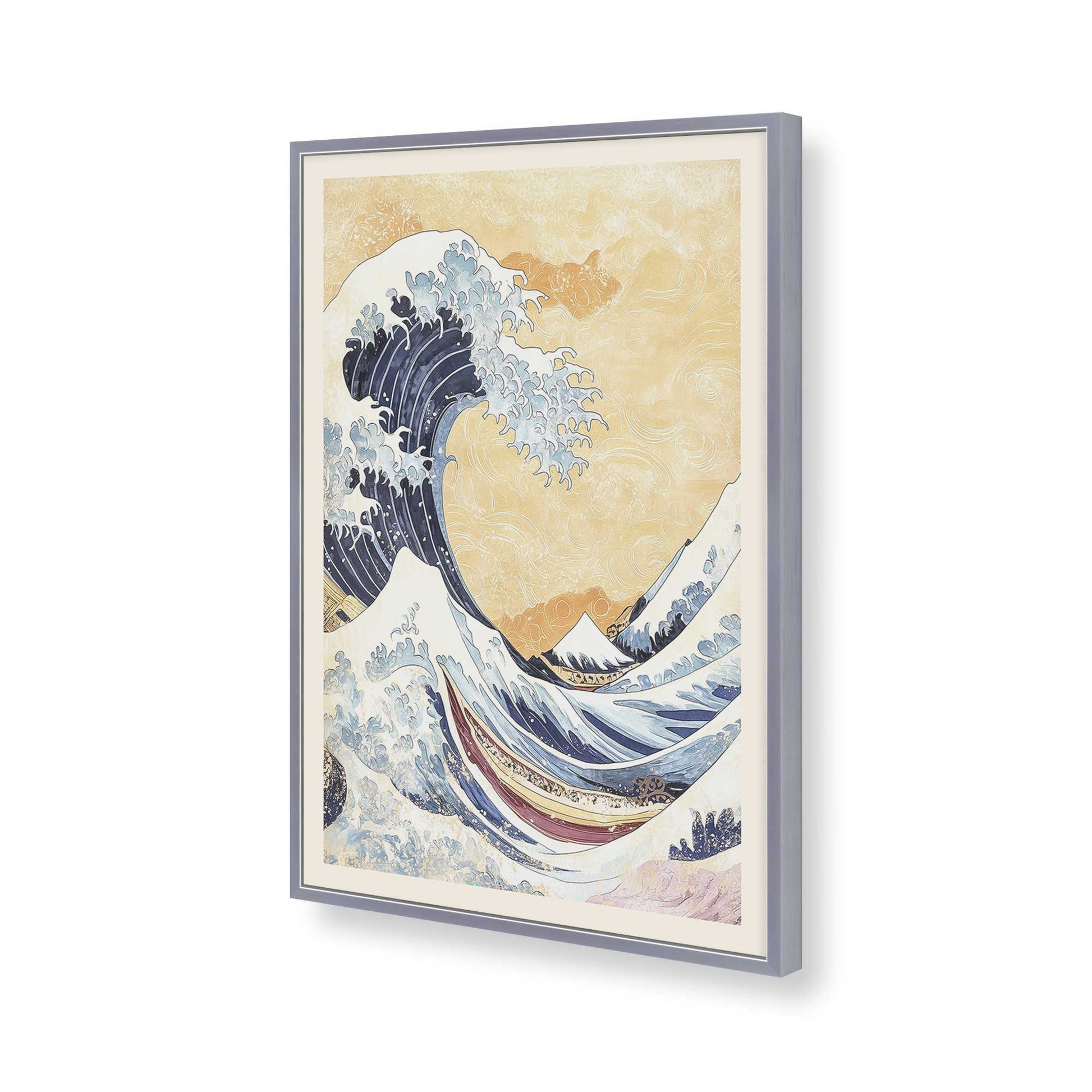 [Color:Polished Chrome], Picture of art in a Polished Chrome frame of the corner