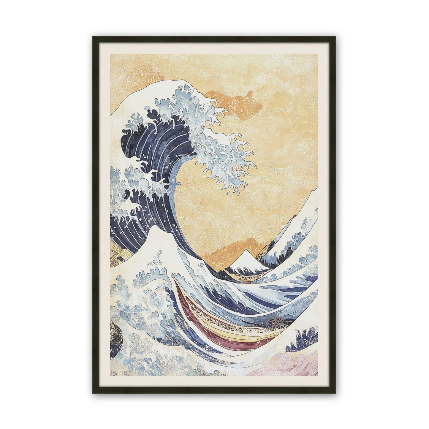 [Color:Satin Black], Picture of art in a Satin Black frame