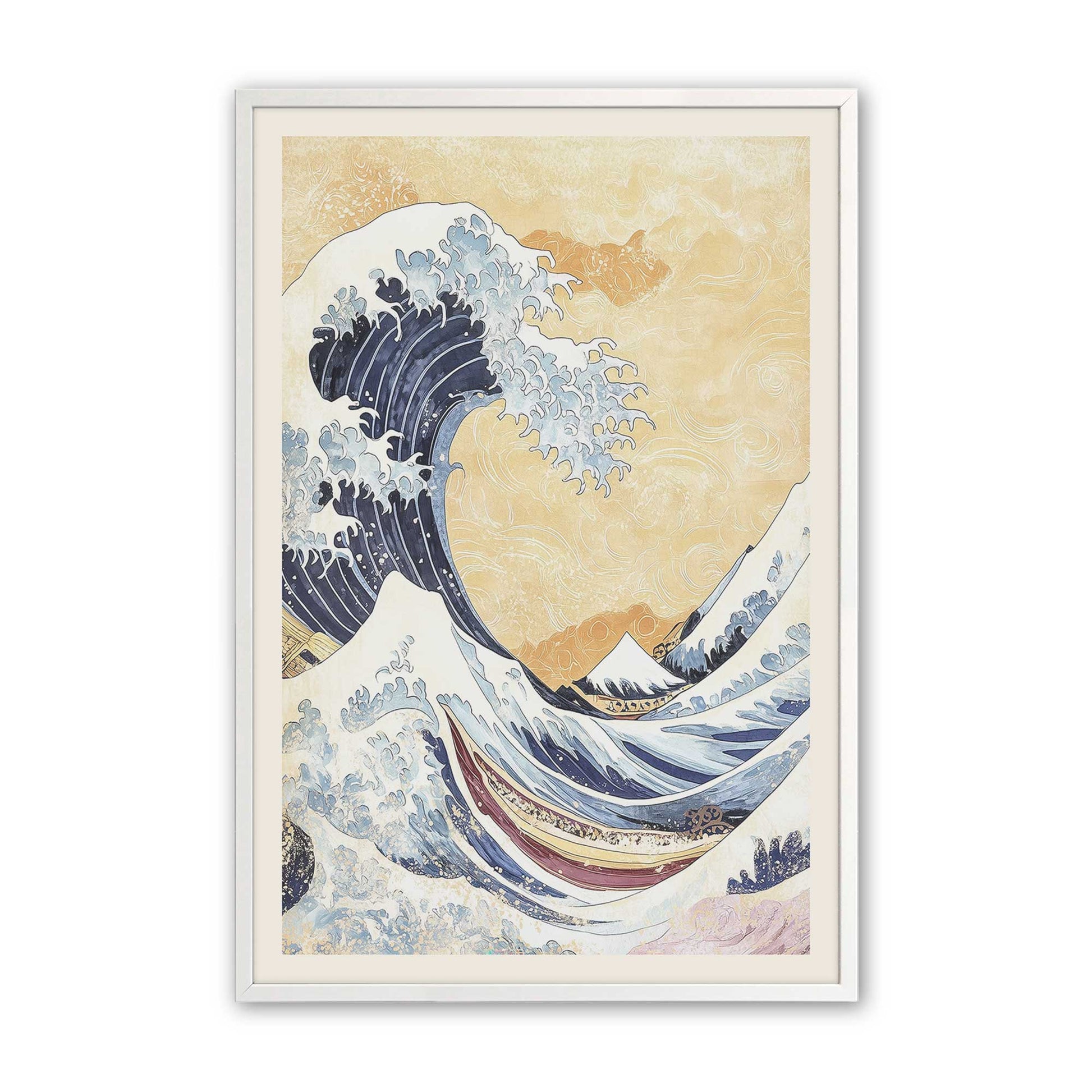 [Color:Opaque White], Picture of art in a Opaque White frame