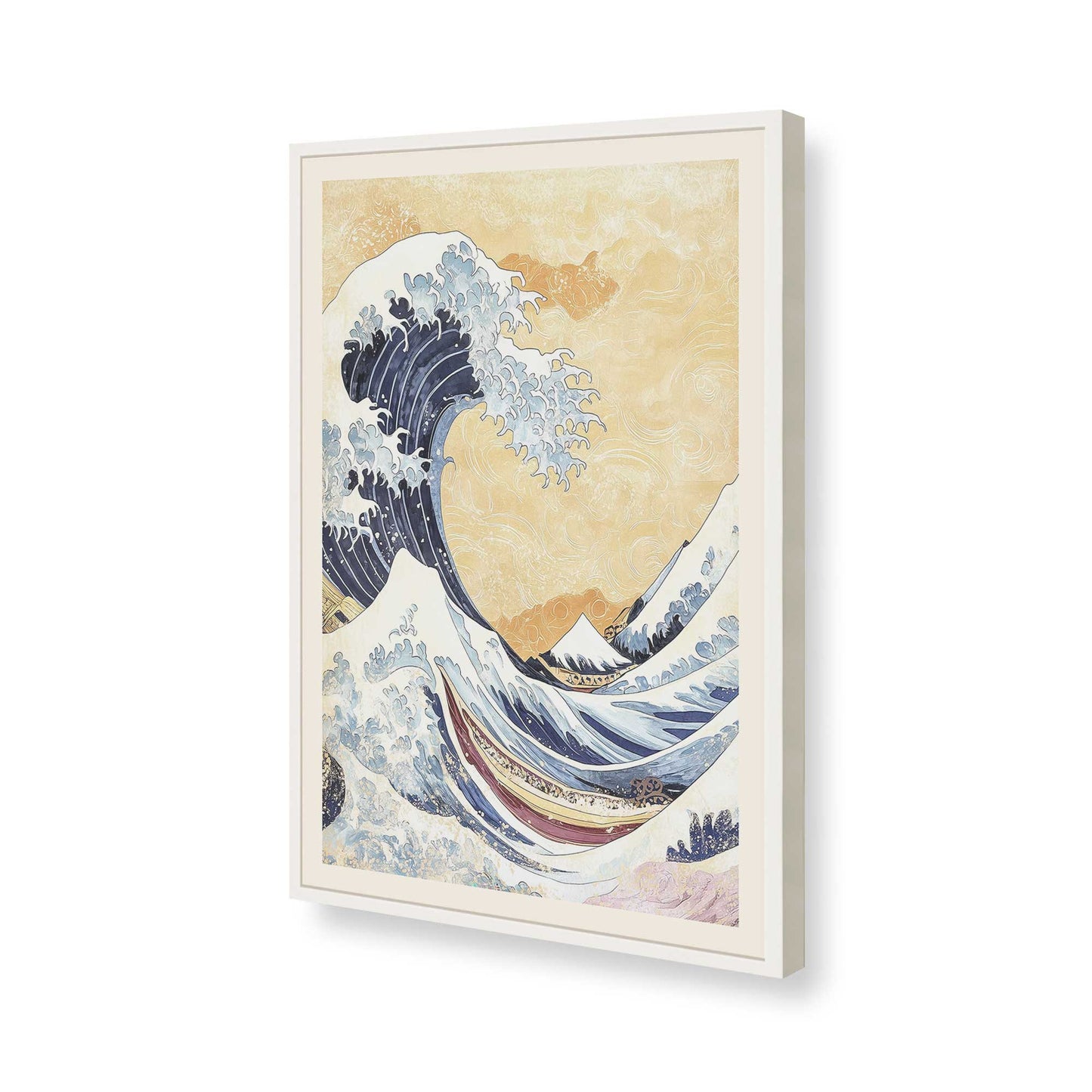 [Color:Opaque White], Picture of art in a Opaque White frame of the corner