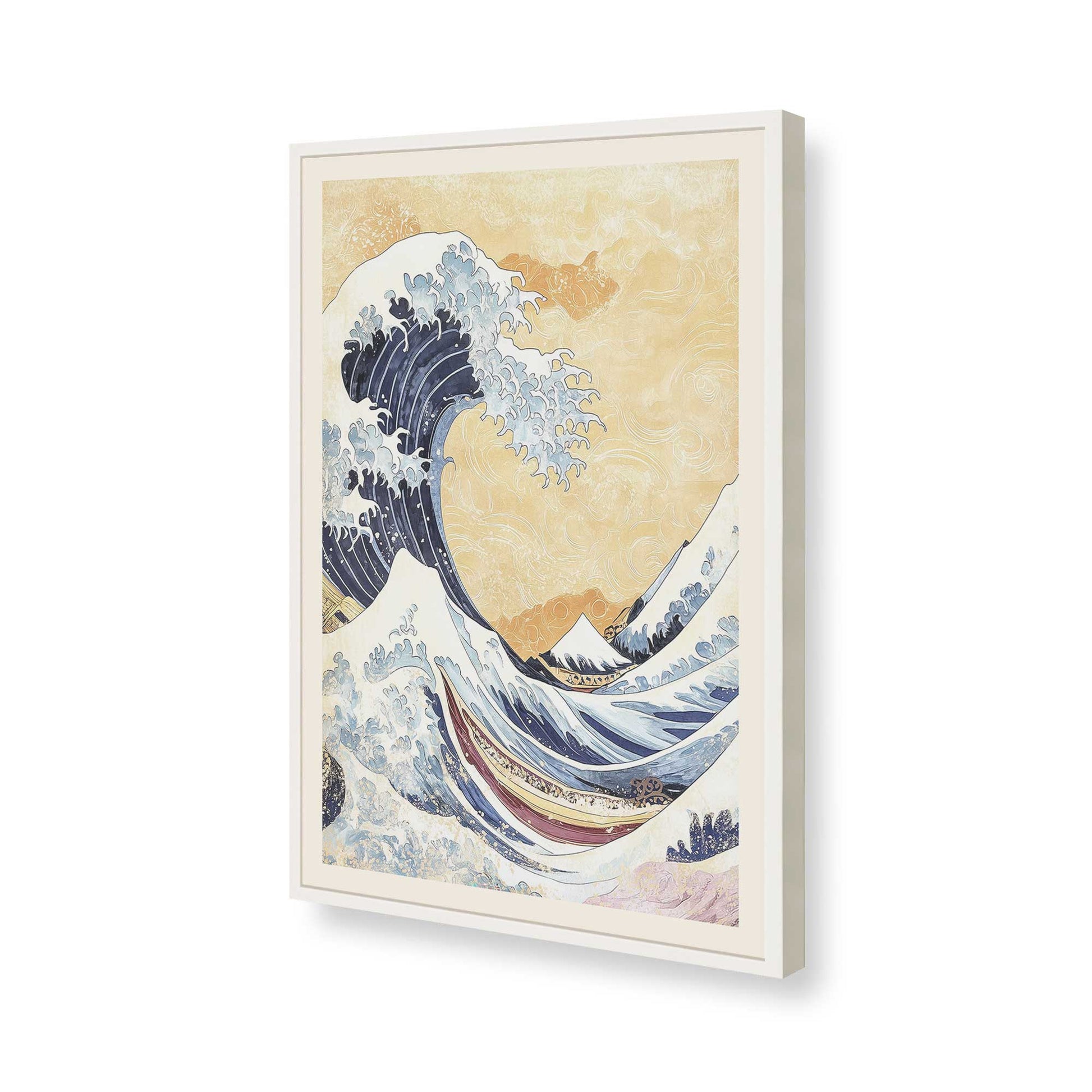 [Color:Opaque White], Picture of art in a Opaque White frame of the corner