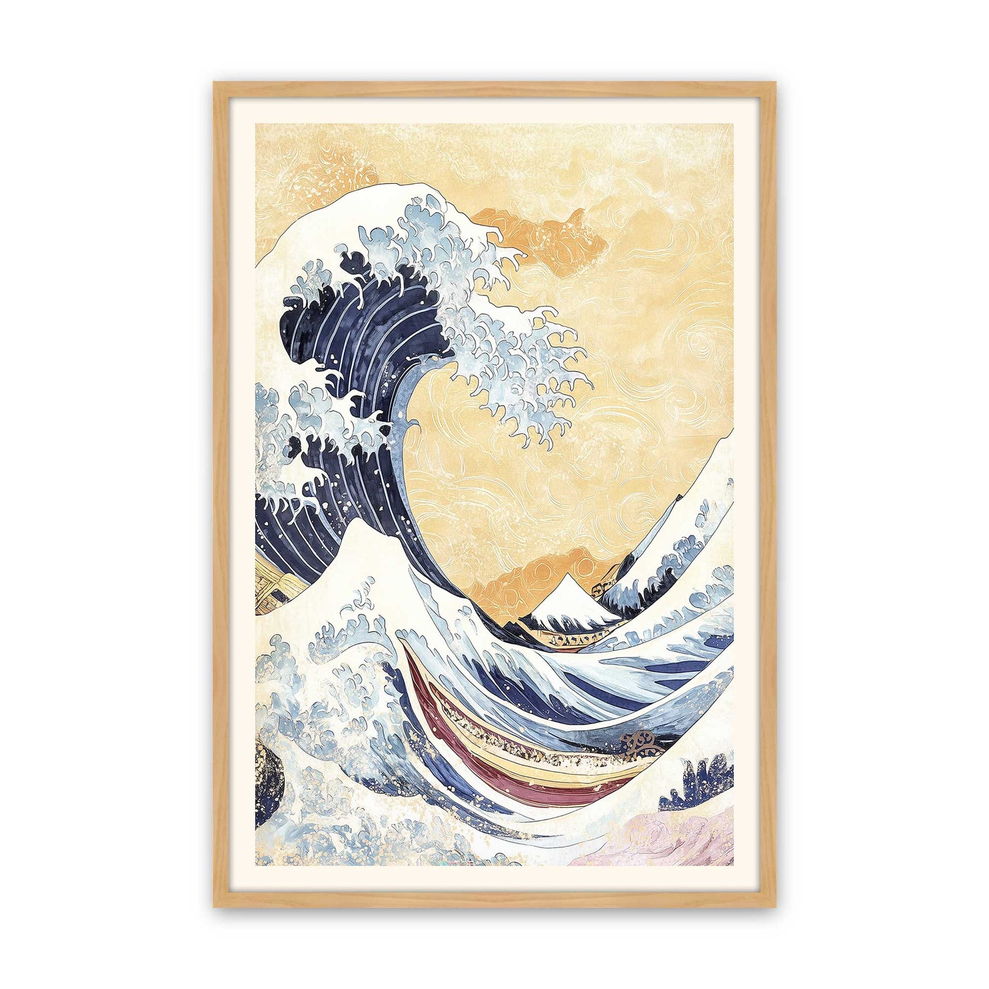 [Color:American Maple], Picture of art in a American Maple frame