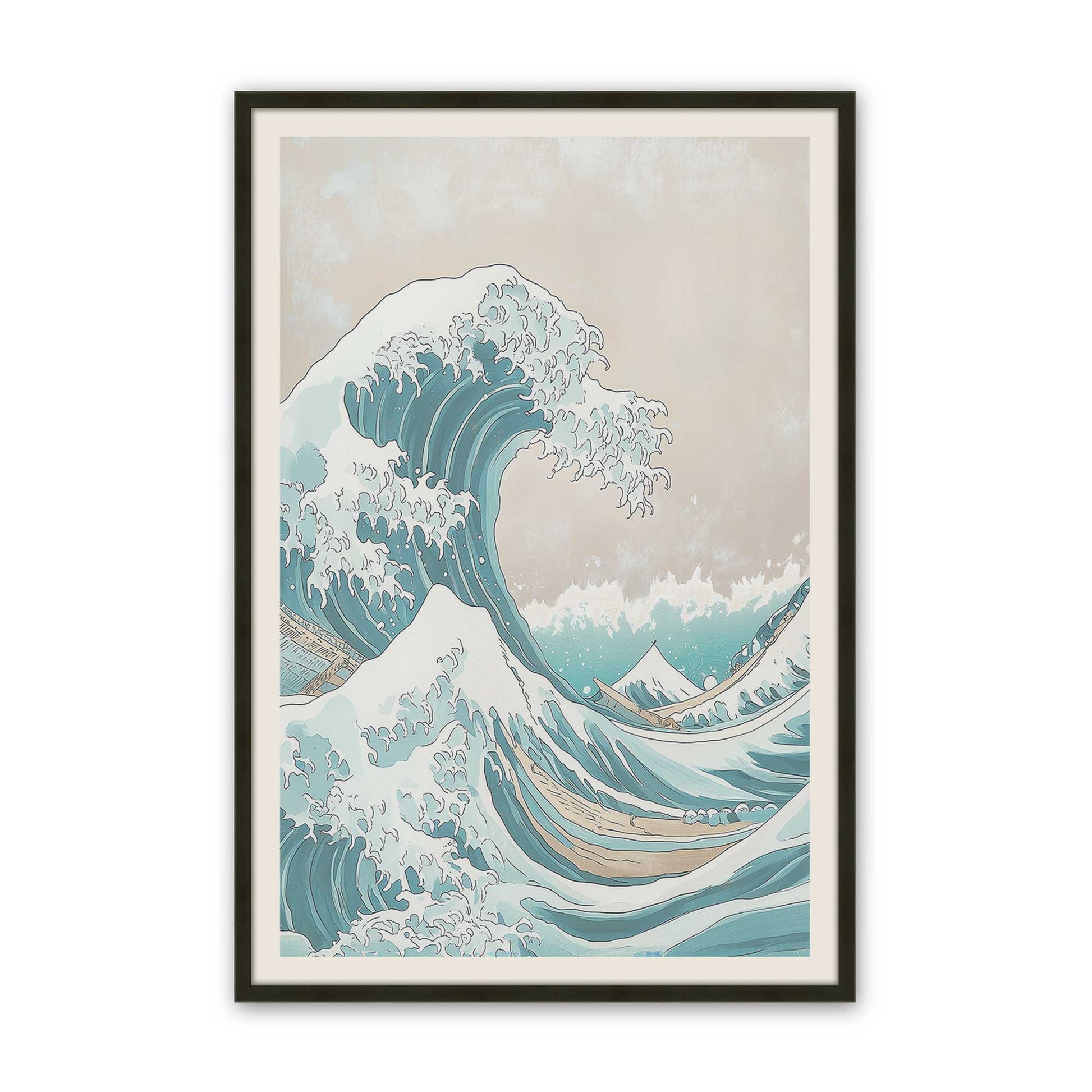 [Color:Satin Black], Picture of art in a Satin Black frame