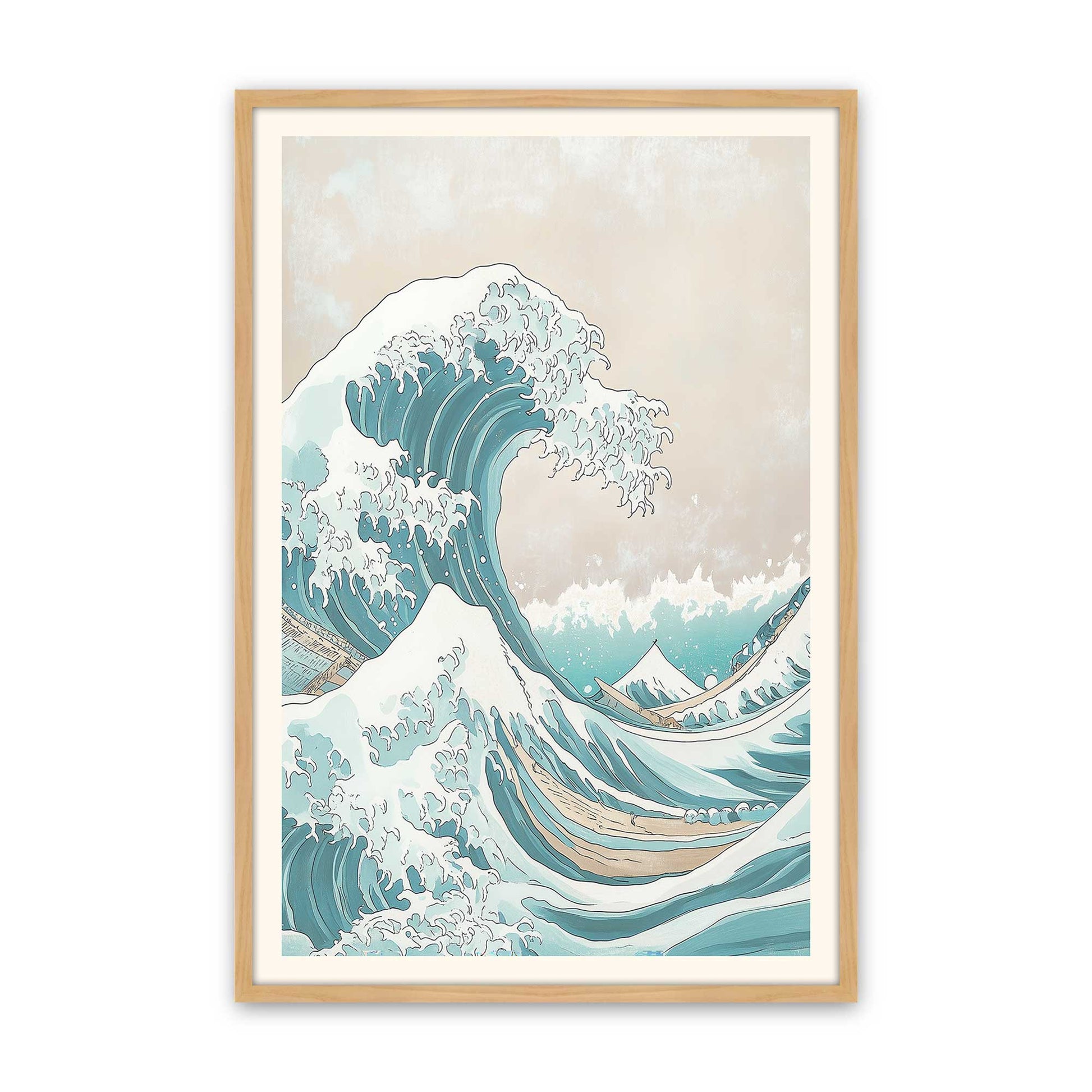 [Color:American Maple], Picture of art in a American Maple frame
