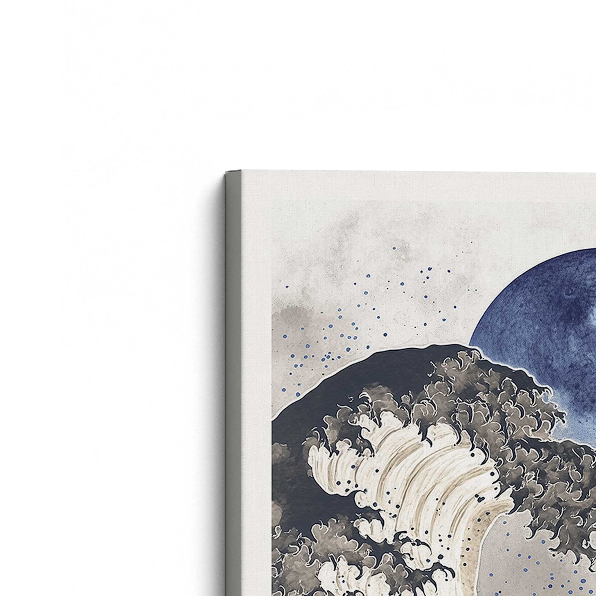 [Color:Stretched Canvas], Picture of the corner of the art