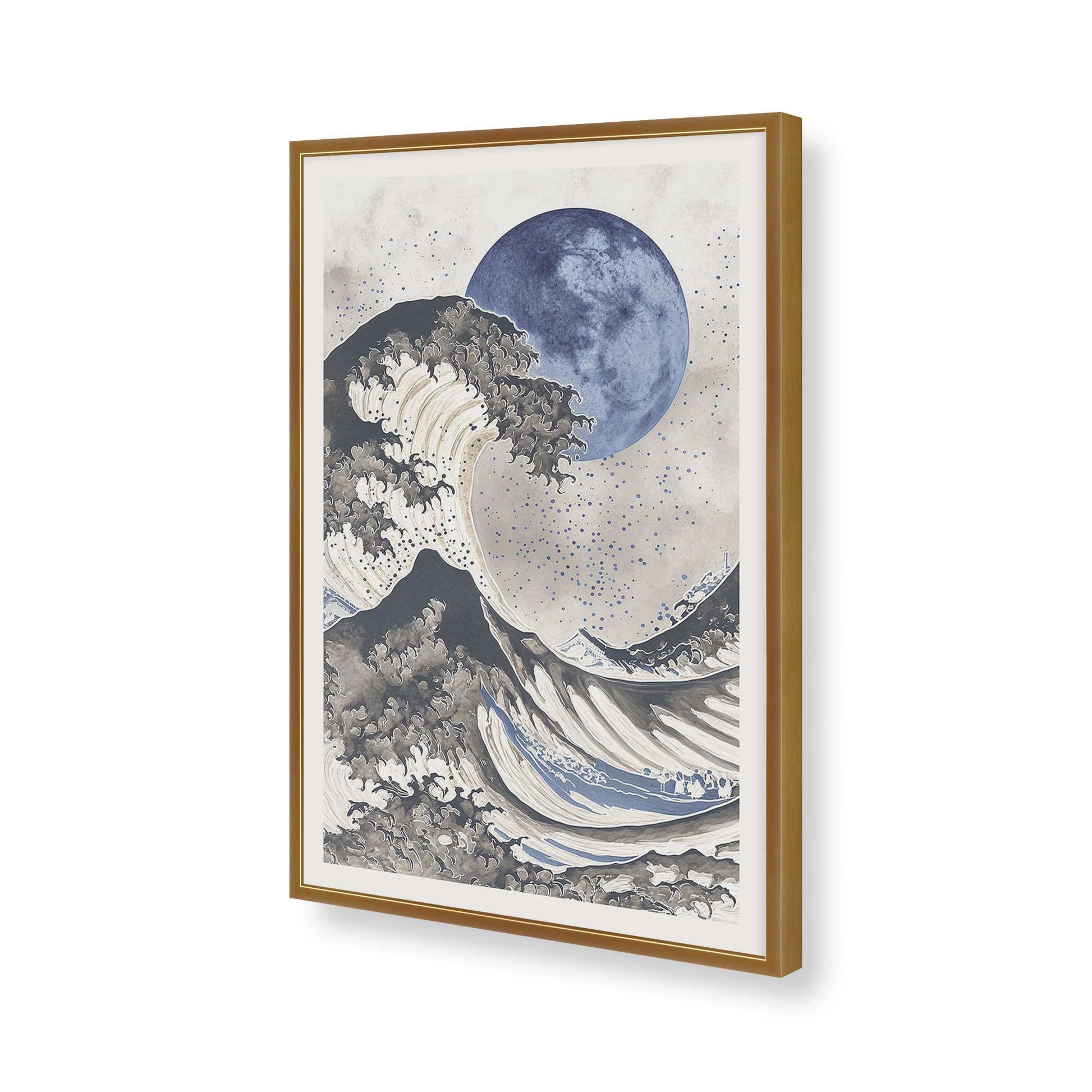 [Color:Polished Gold], Picture of art in a Polished Gold frame of the corner