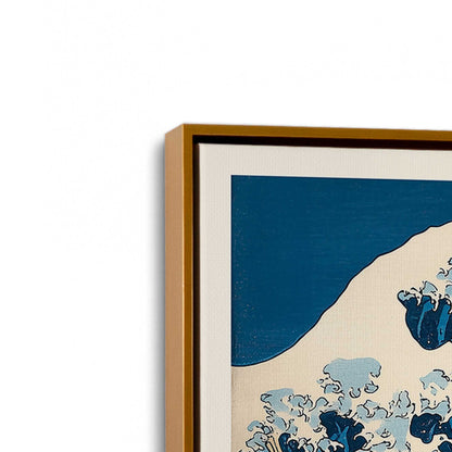 [Color:Polished Gold], Picture of art in a Polished Gold frame at an angle