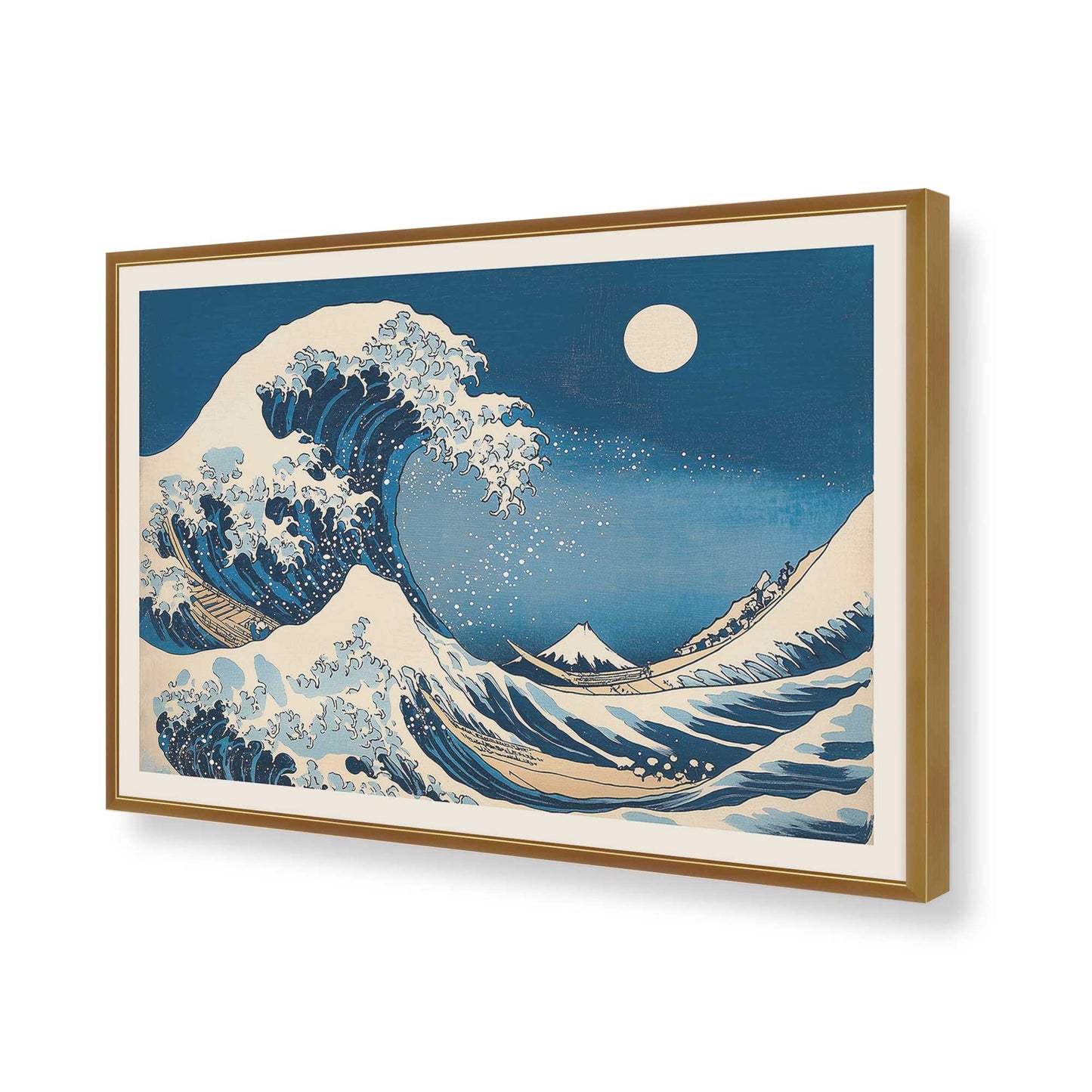 [Color:Polished Gold], Picture of art in a Polished Gold frame of the corner