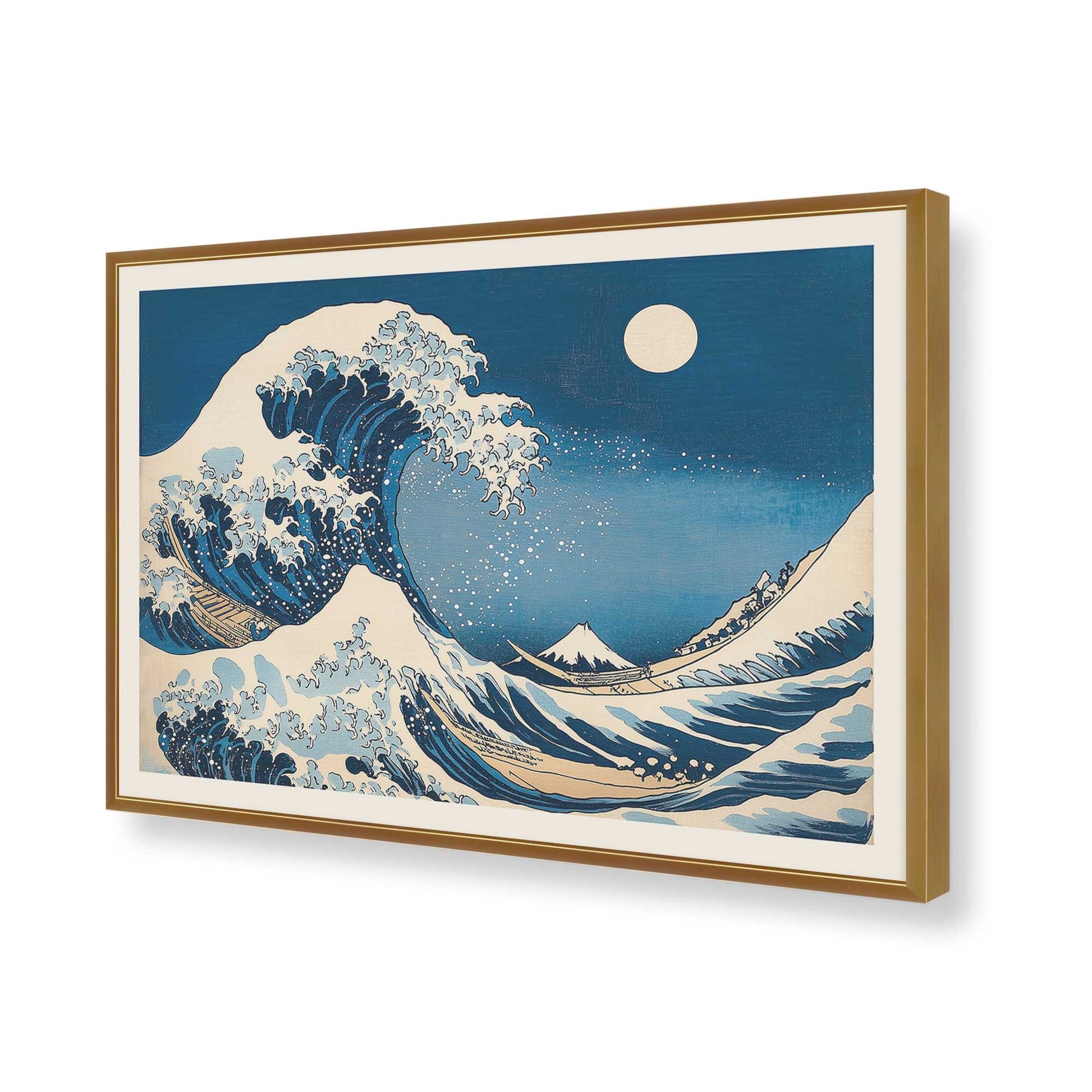 [Color:Polished Gold], Picture of art in a Polished Gold frame of the corner