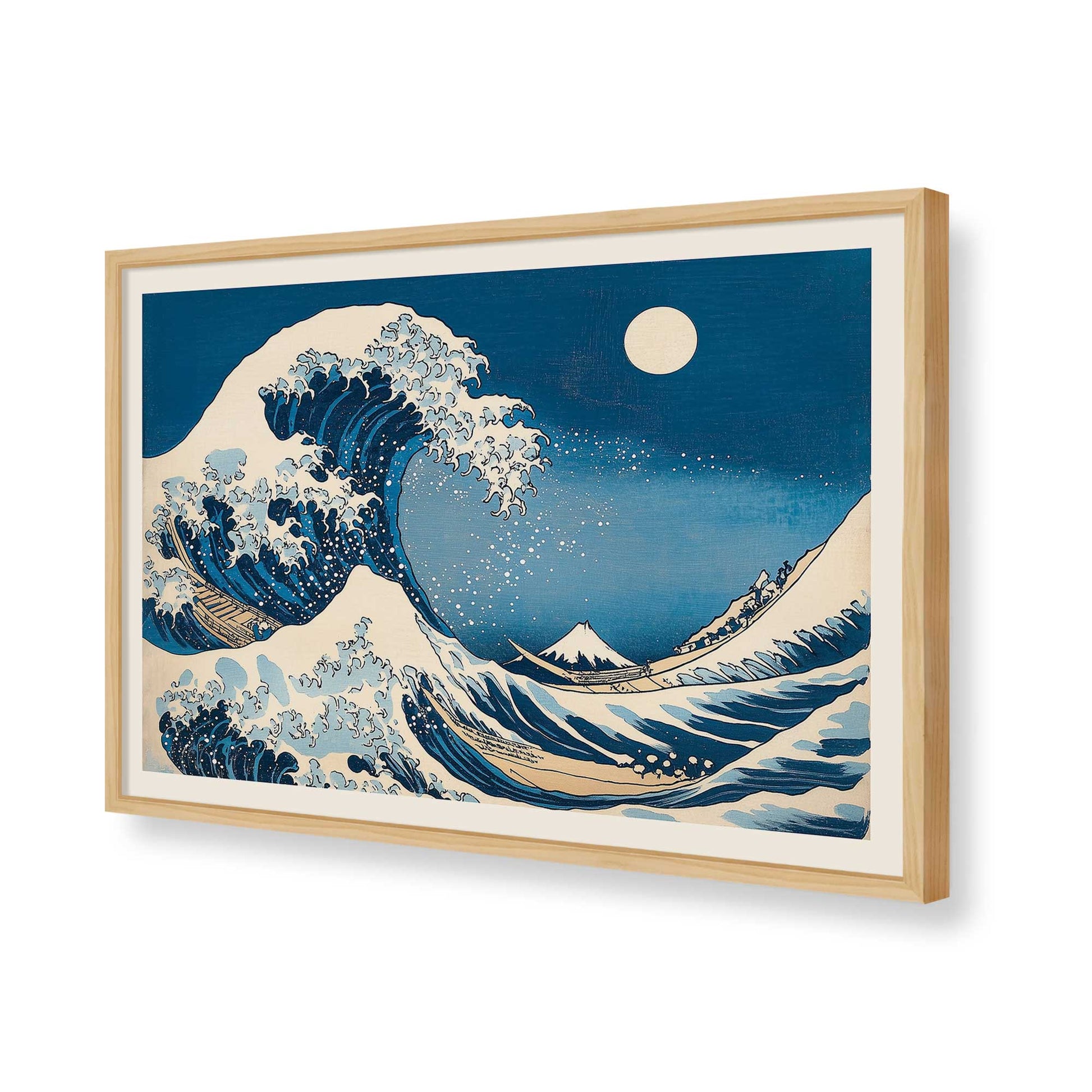 [Color:American Maple], Picture of art in a American Maple frame of the corner