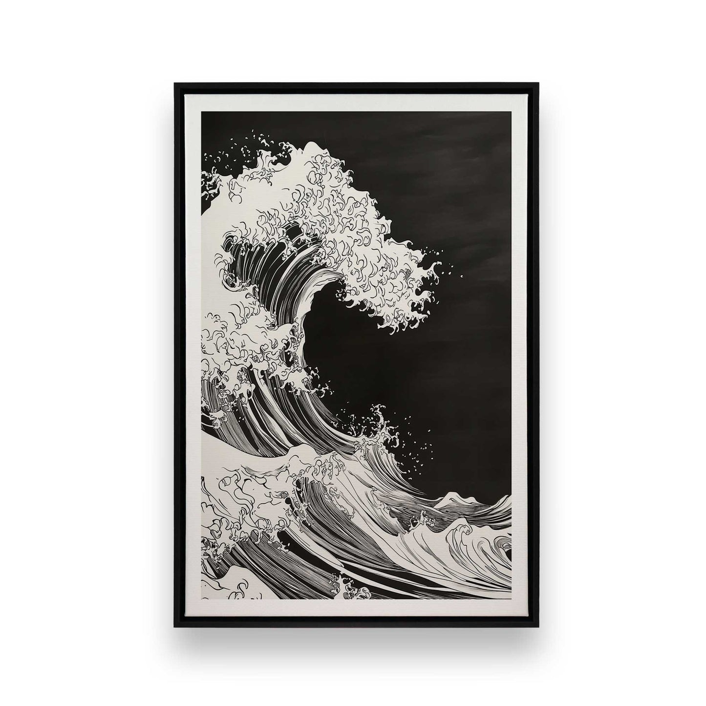 [Color:Satin Black], Picture of art in a Satin Black frame