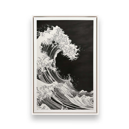 [Color:Opaque White], Picture of art in a White frame