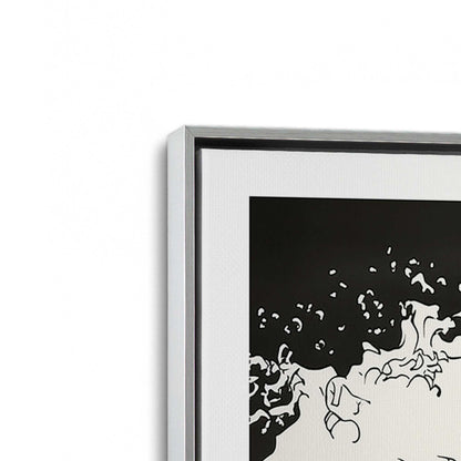 [Color:Polished Chrome], Picture of art in a Polished Chrome frame at an angle
