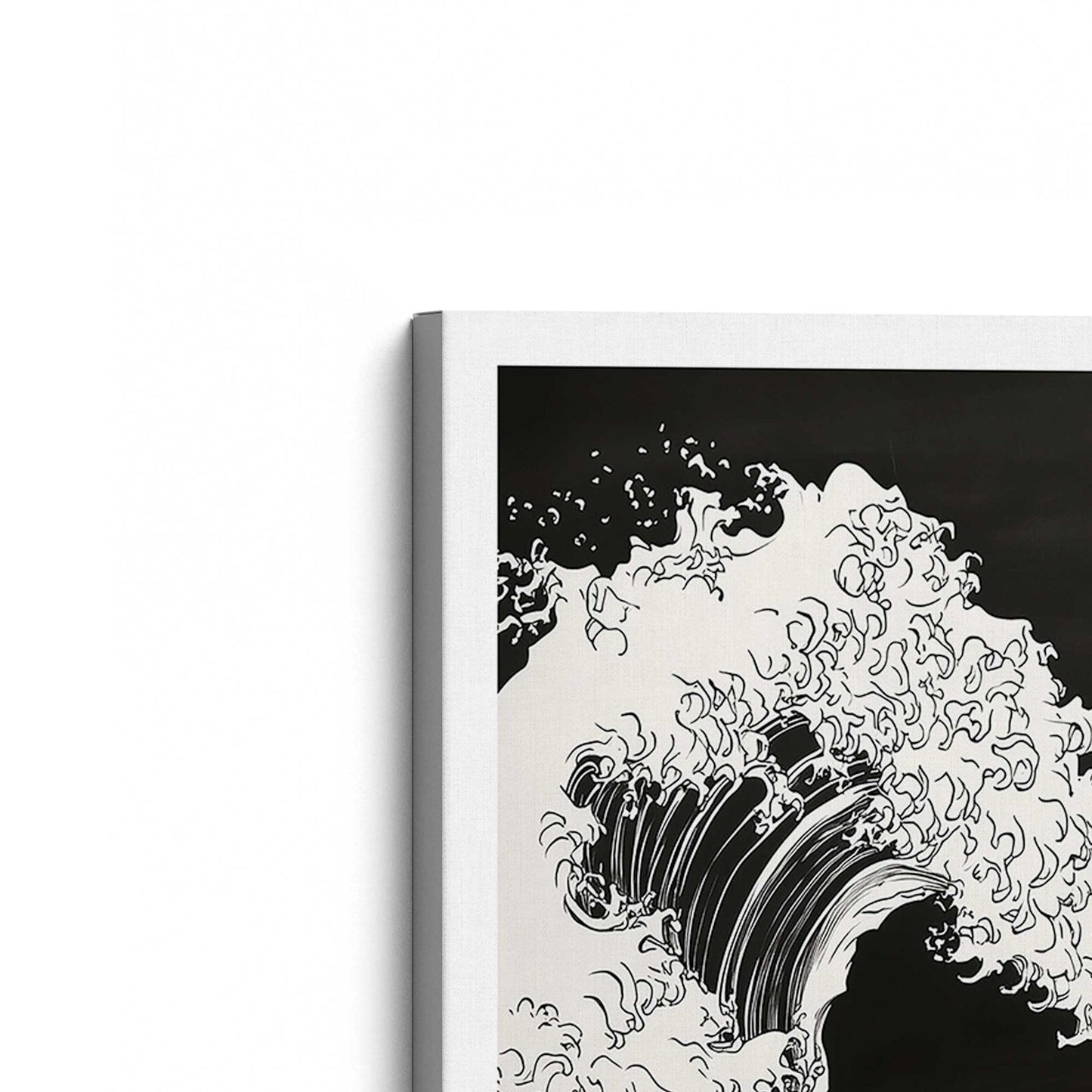 [Color:Stretched Canvas], Picture of the corner of the art