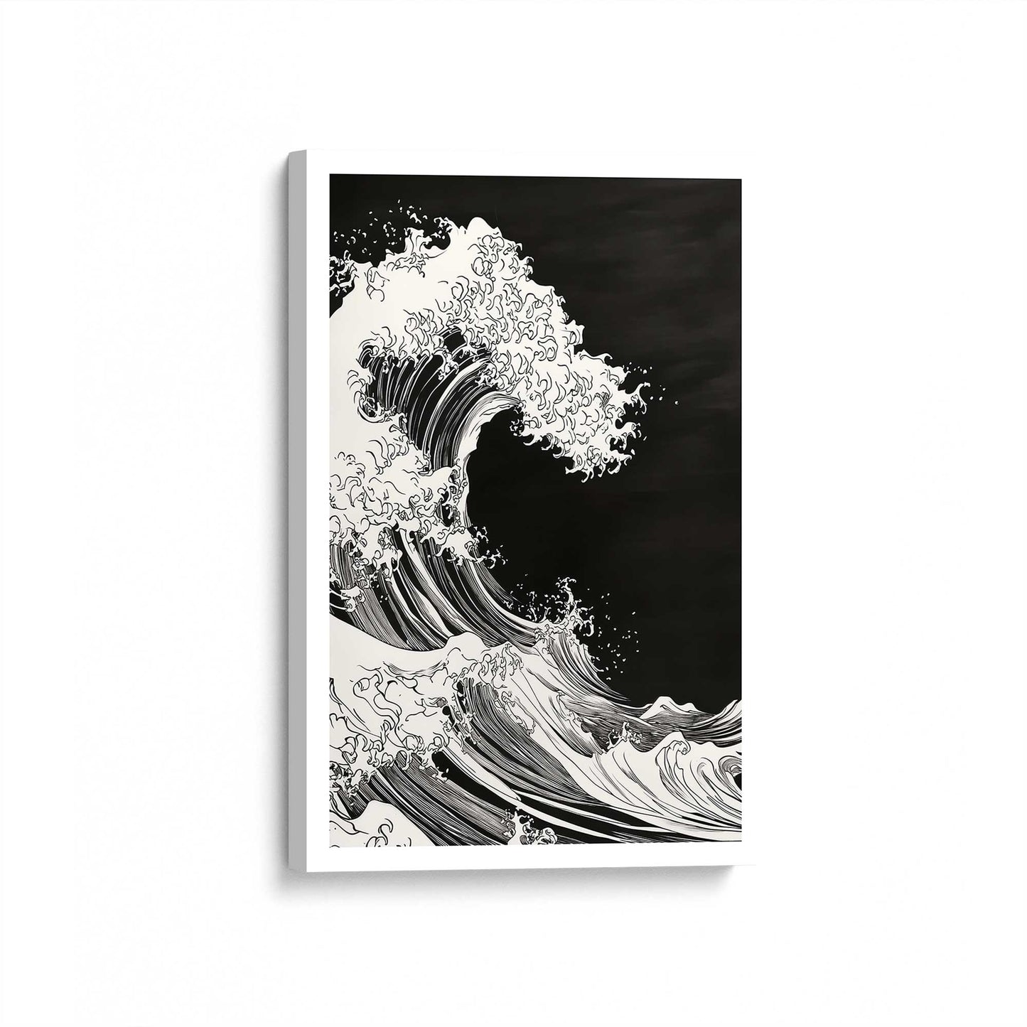 [Color:Stretched Canvas], Picture of art at an angle