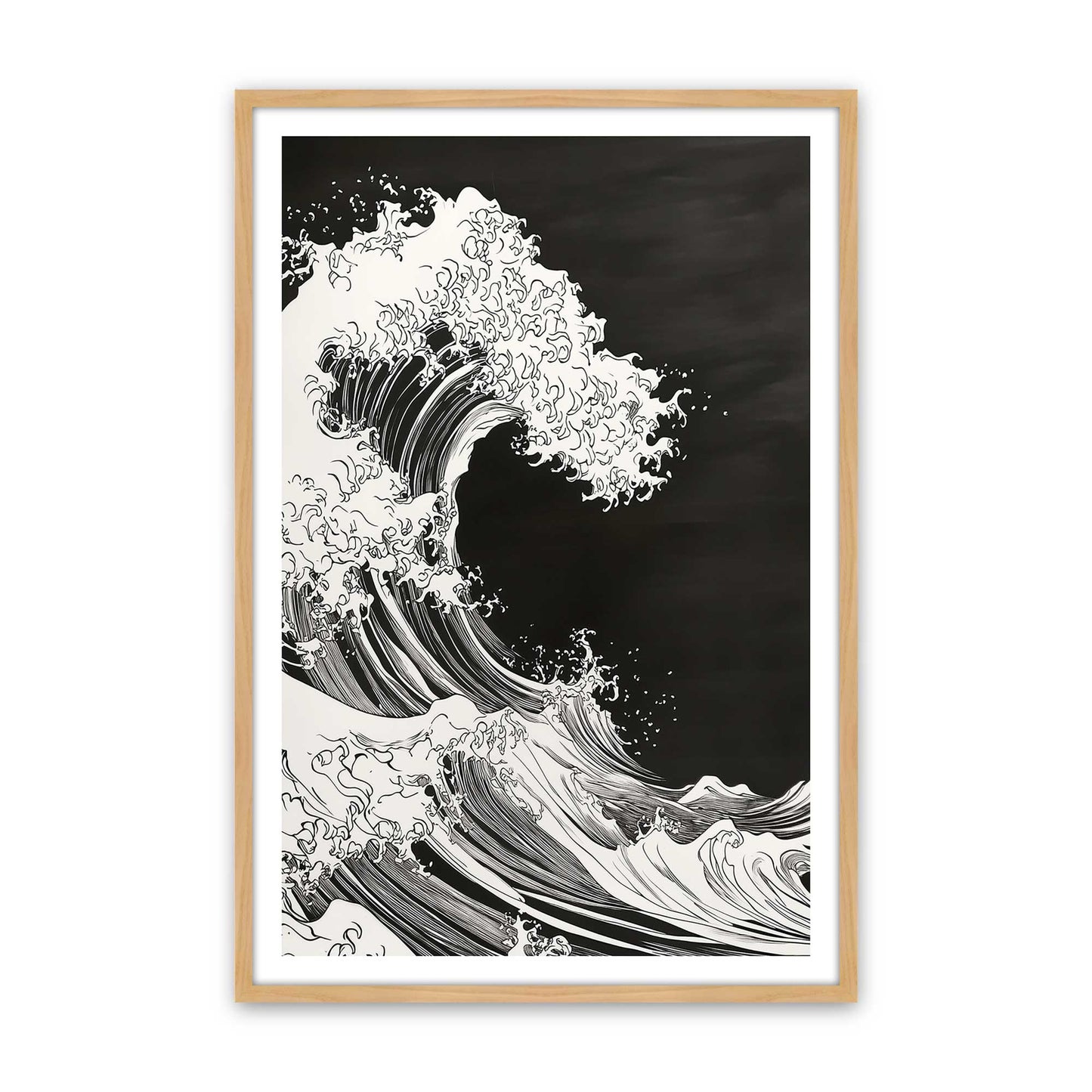 [Color:American Maple], Picture of art in a American Maple frame