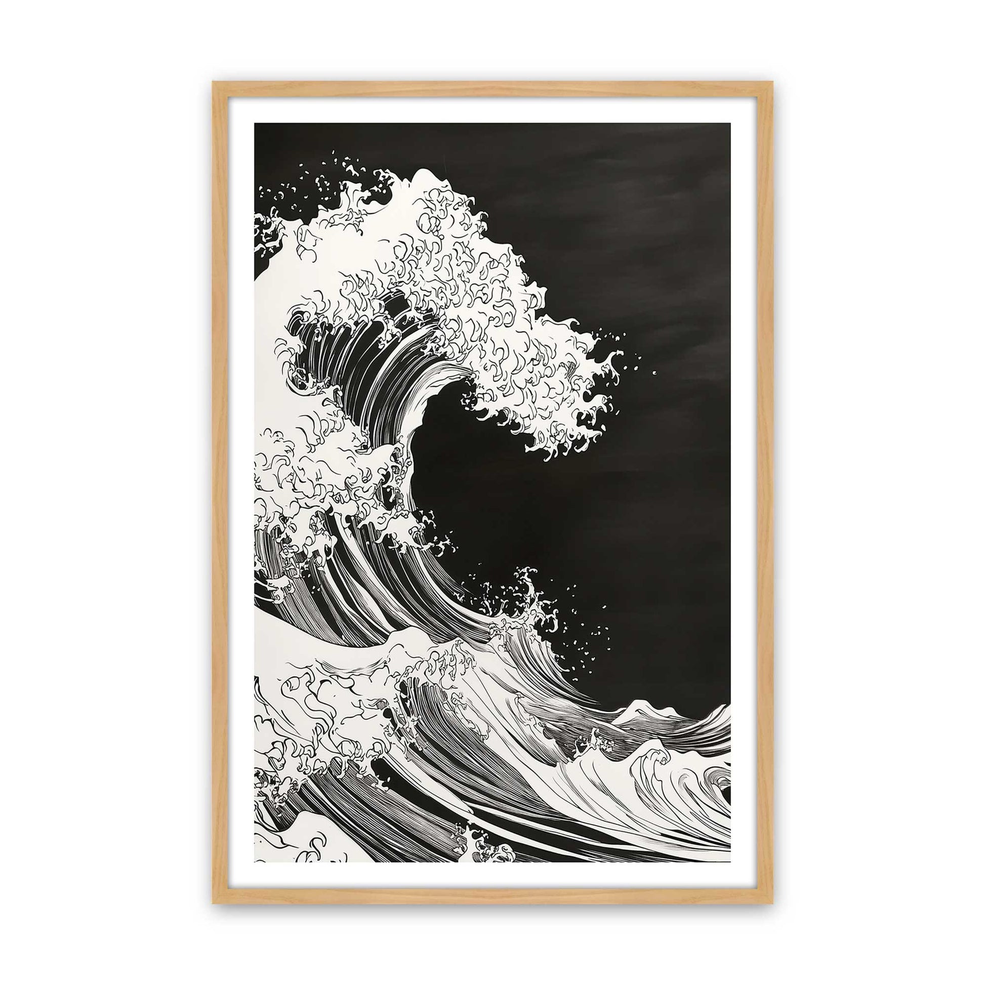[Color:American Maple], Picture of art in a American Maple frame