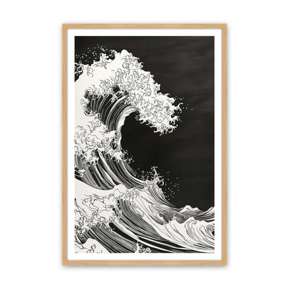 [Color:American Maple], Picture of art in a American Maple frame