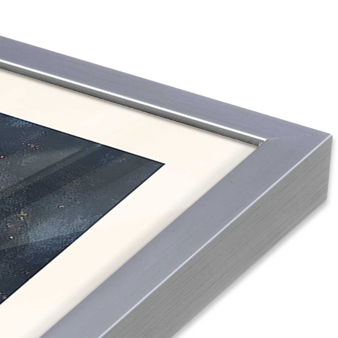 [Color:Polished Chrome], Picture of art in a Polished Chrome frame at an angle