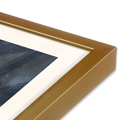 [Color:Polished Gold], Picture of art in a Polished Gold frame at an angle