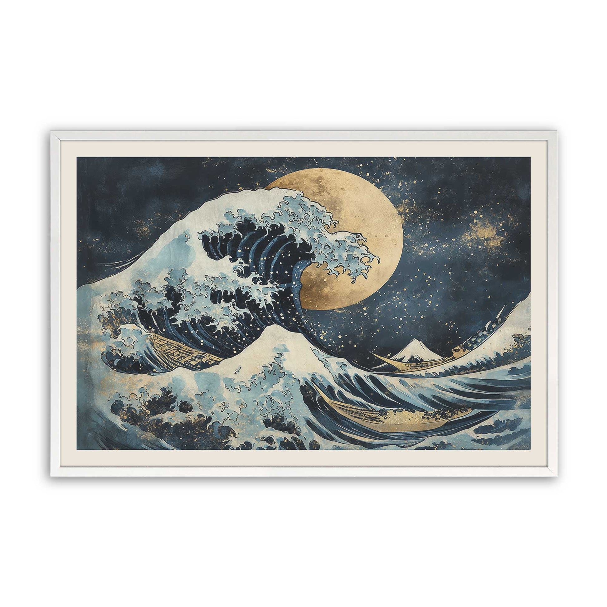 [Color:Opaque White], Picture of art in a Opaque White frame