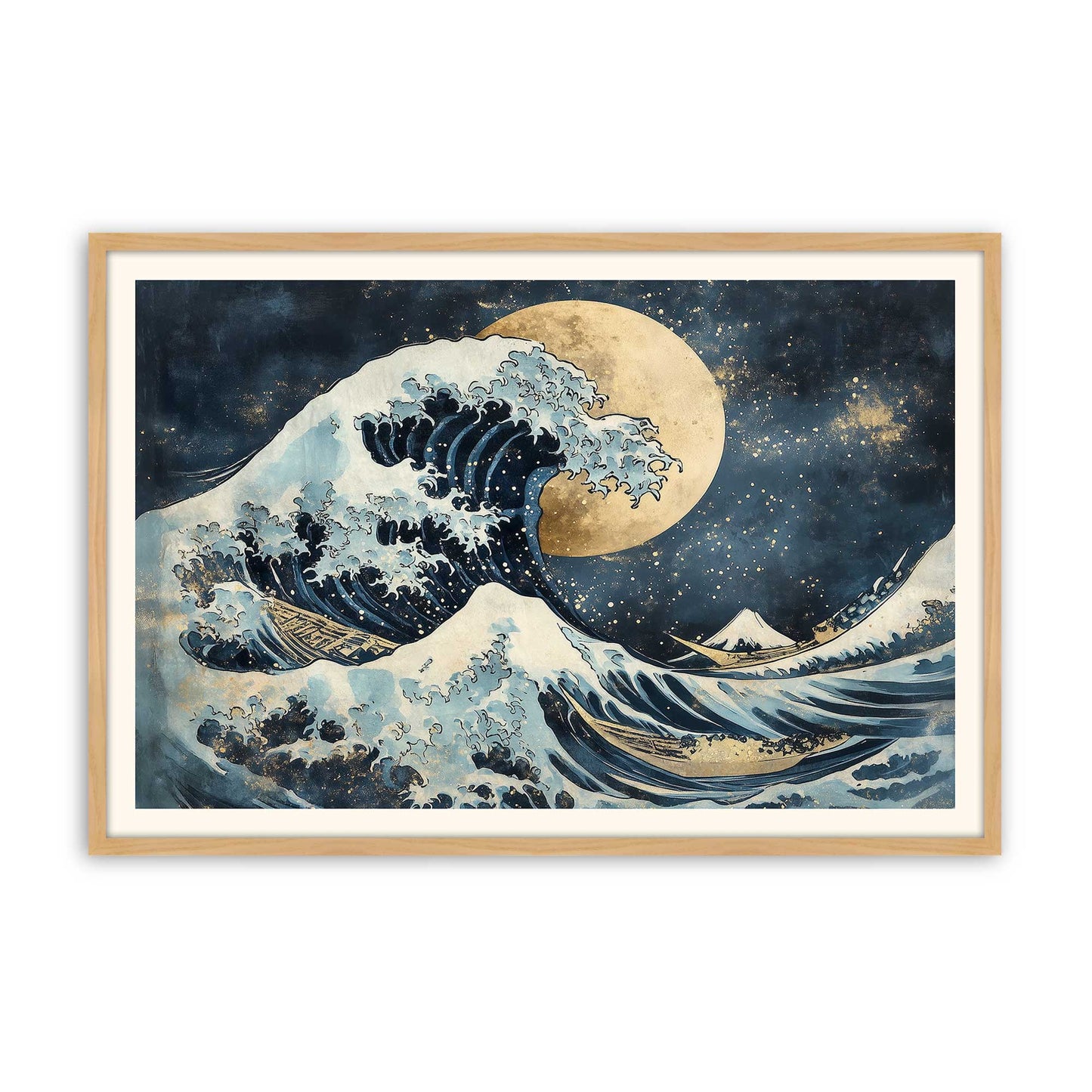 [Color:American Maple], Picture of art in a American Maple frame